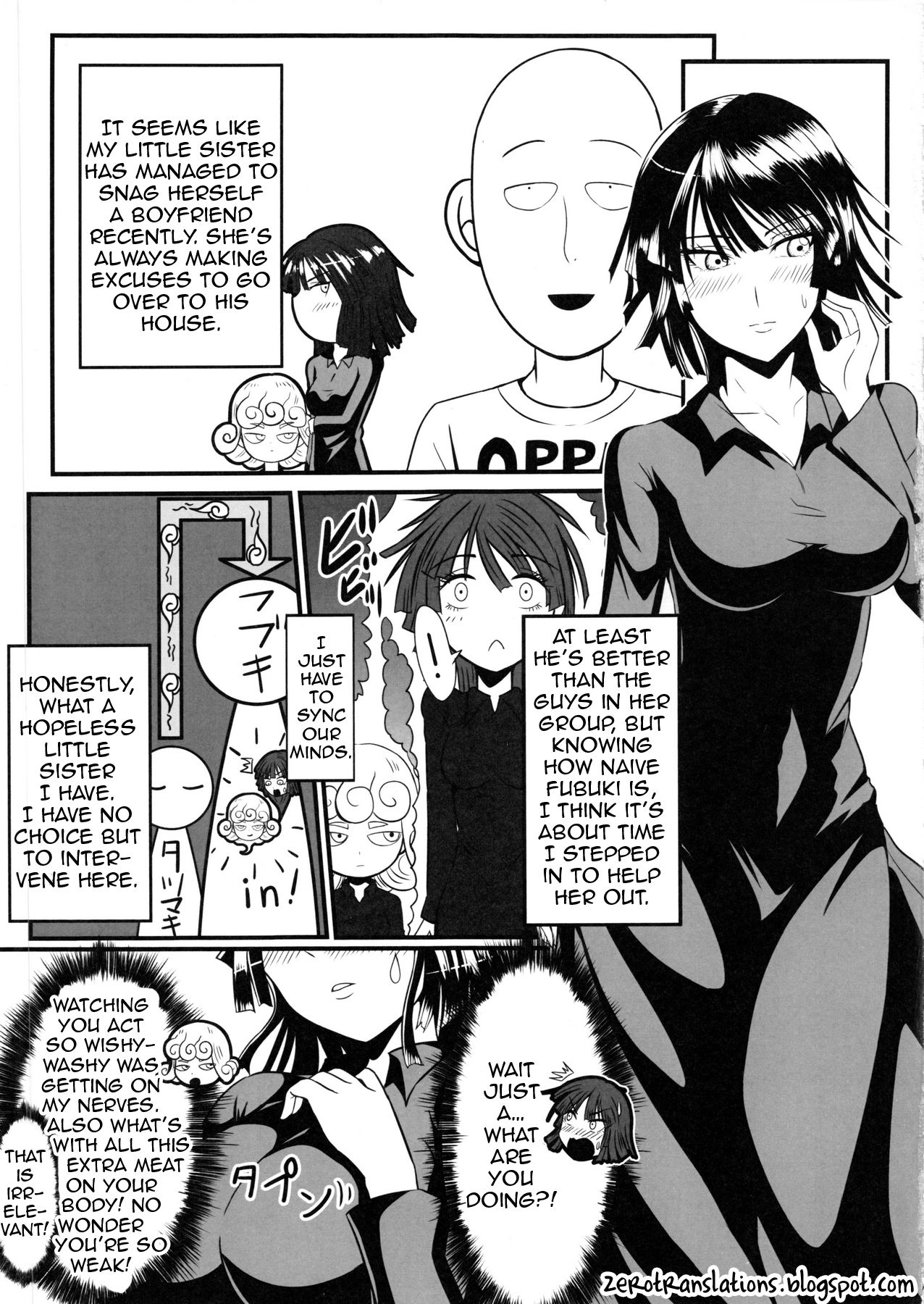 (C89) [Uchuu ☆ Porta (Kawa)] Dekoboko Love Sister (One Punch Man) [English] [Zero Translations] page 4 full