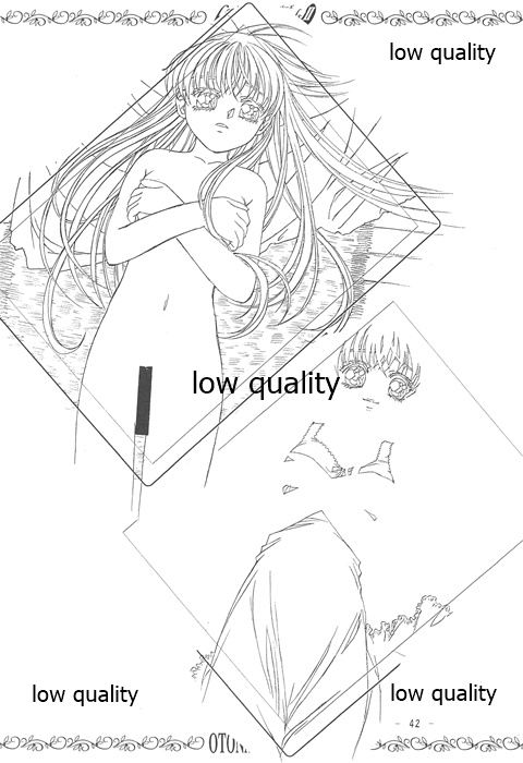 (C62) [大人の童話 (竹井正樹)] flutter of birdsII 天使たちの翼 線画集 page 41 full