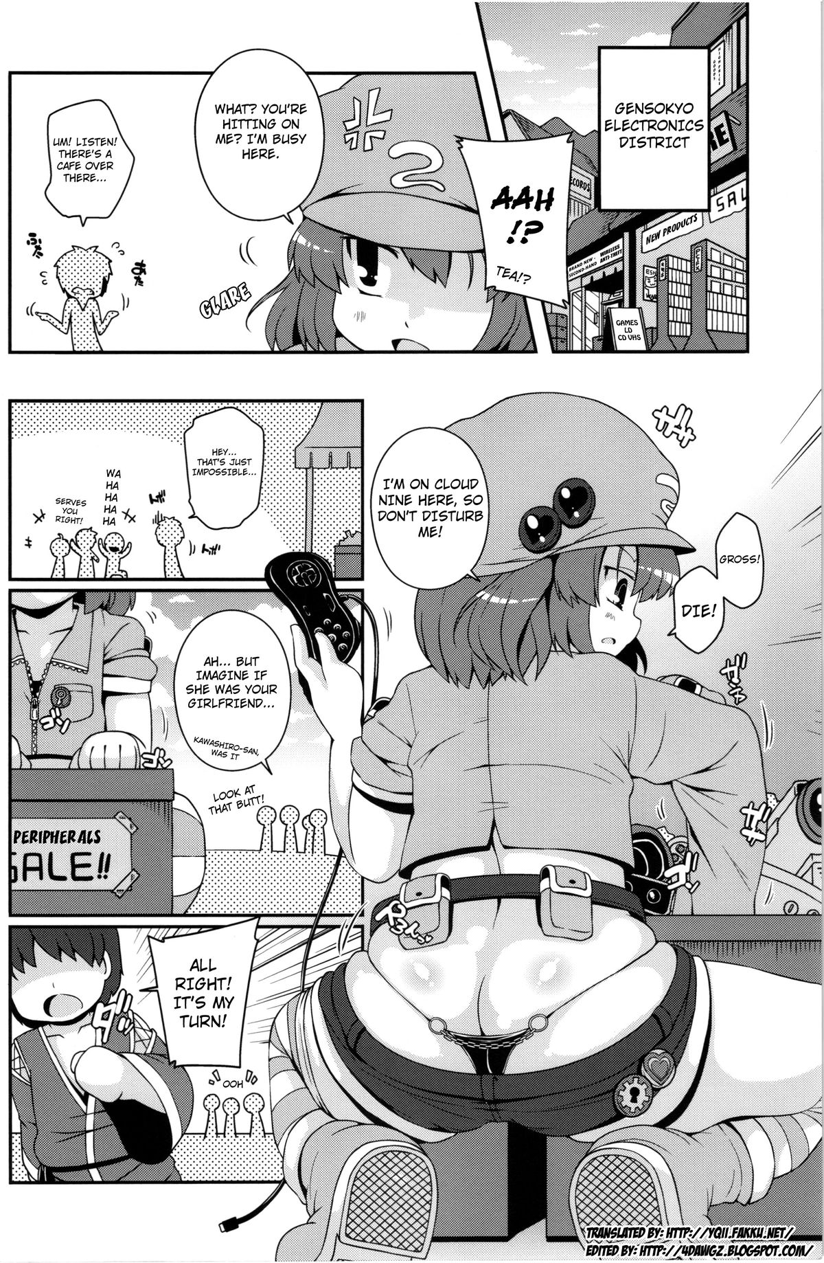 (C84) [Watosato (Sugiura Sen)] Akusei Kawashiro Nitori-san | Licentious Kawashiro Nitori-san (Touhou Project) [English] {YQII} page 3 full