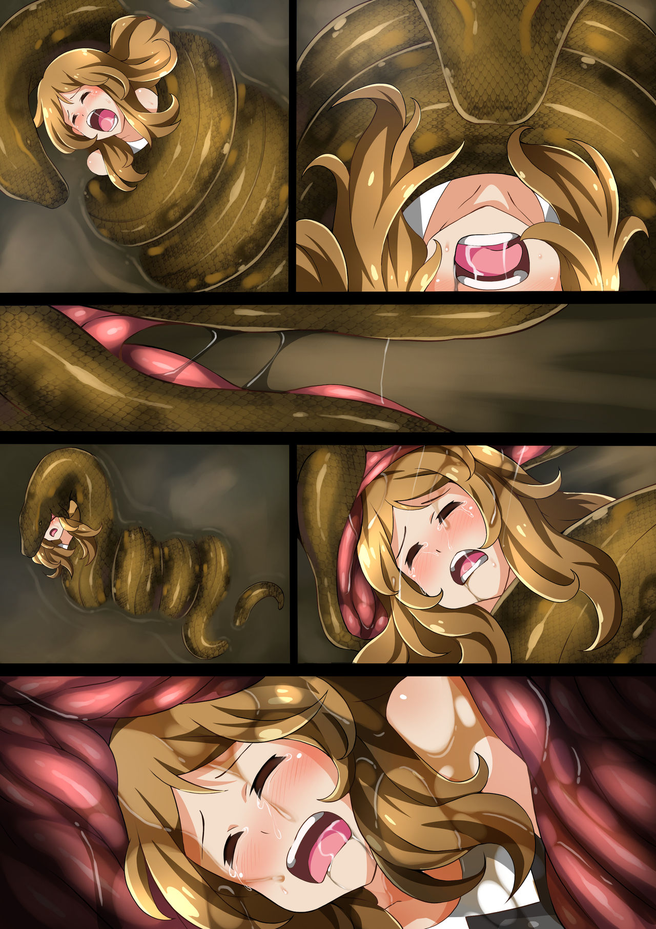 [Mist Night (Arniro)] Hell Of Swallowed: Serena VS Anaconda (Pokémon) page 25 full