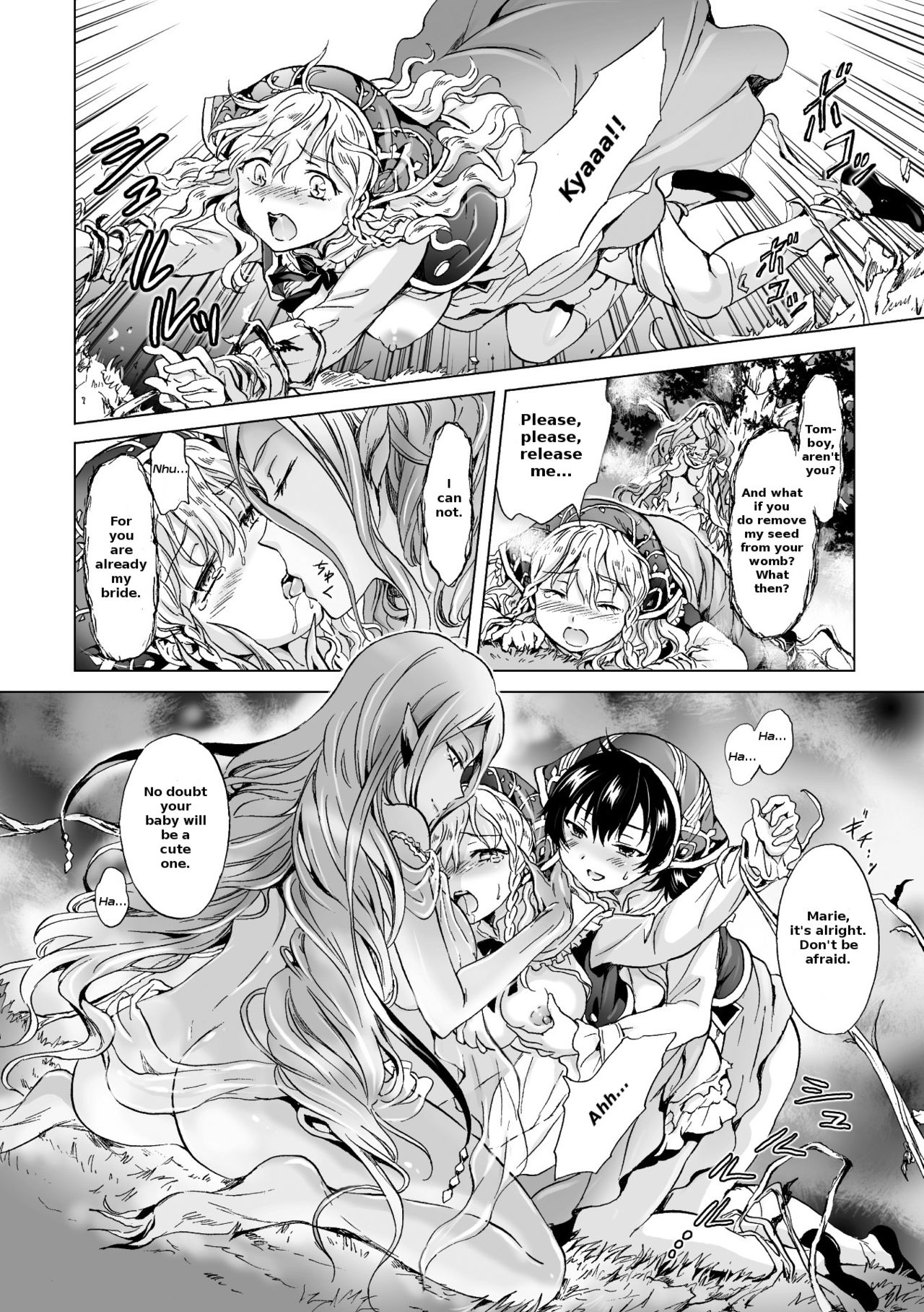 [Mira] Dryad no Hanayome-tachi | The Dryad's Brides (2D Comic Magazine Yuri Ninshin Vol. 2) [English] [LoeQuality Translations] [Digital] page 10 full