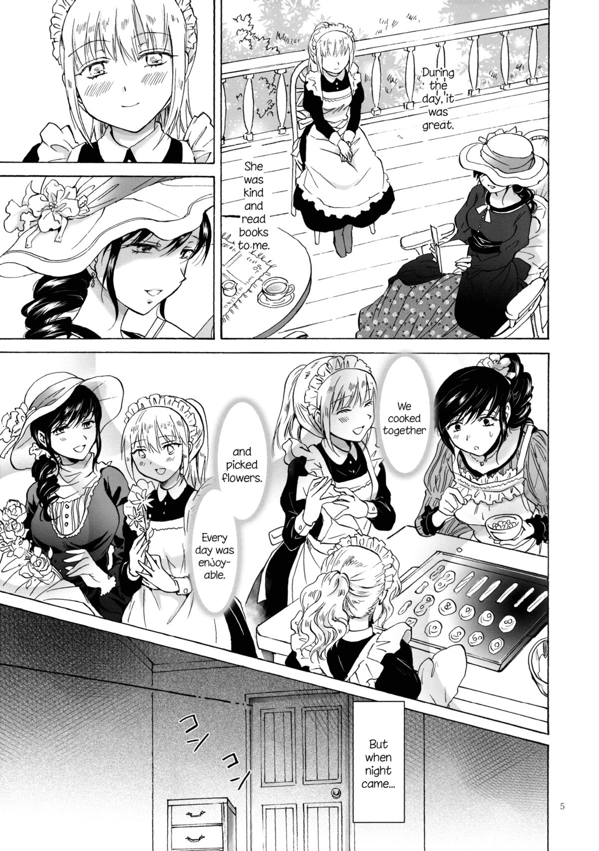 (GirlsLoveFestival10) [peachpulsar (Mira)] Okusama to Maid-san | Maid and Madam [English] =TV & Yuri-ism= page 4 full