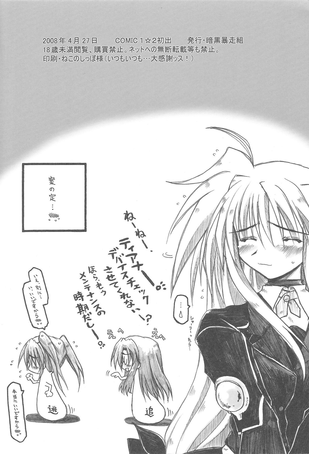 (COMIC1☆2) [Ankoku-Bousougumi (Ainu Mania)] MIRAGE MIND (Mahou Shoujo Lyrical Nanoha) page 25 full