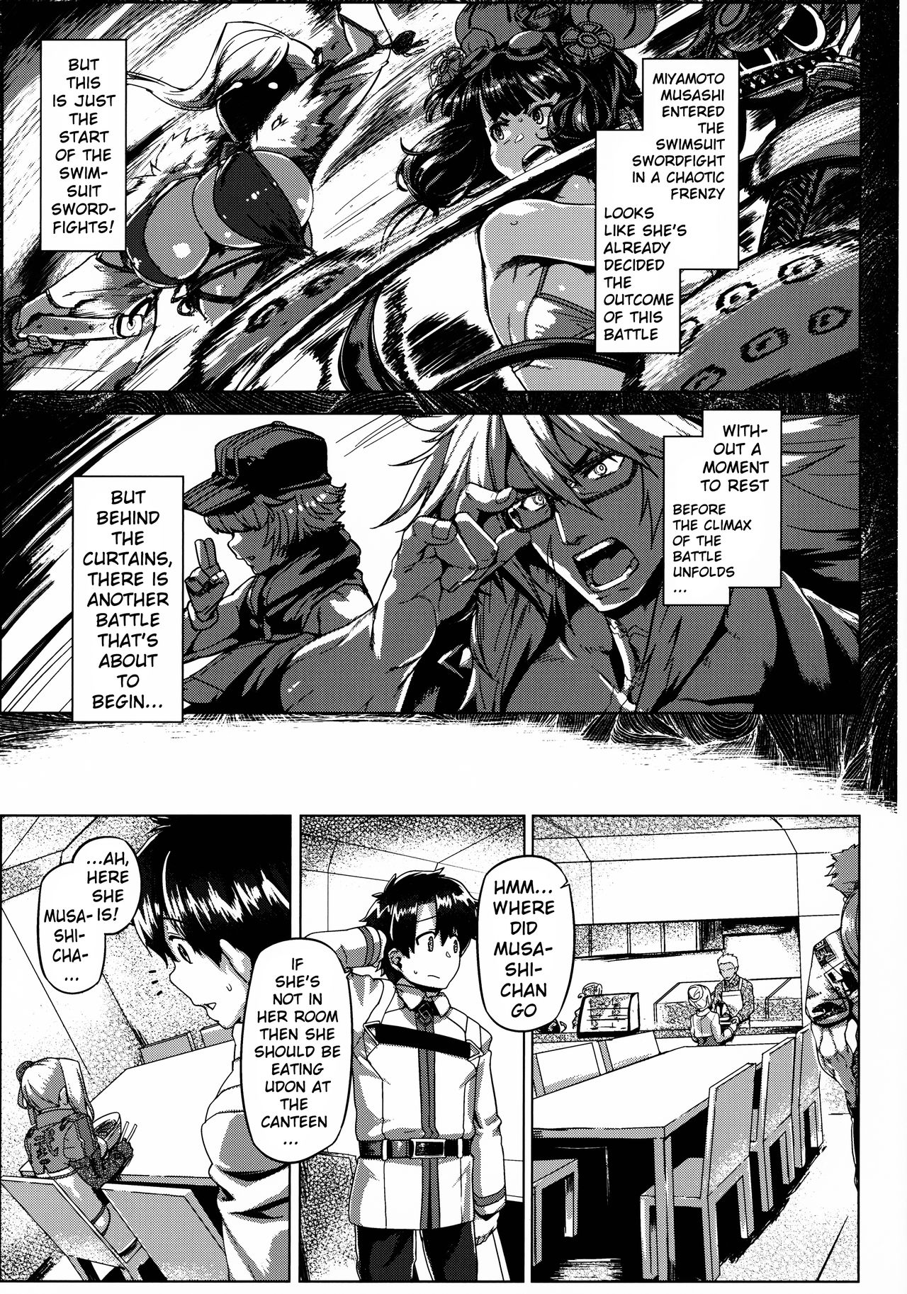 (C97) [Mahjong Yugen Co. Ltd 58 (Tabigarasu)] Cosplay Kengouden Musashi-chan (Fate/Grand Order) [English] [xinsu] page 4 full