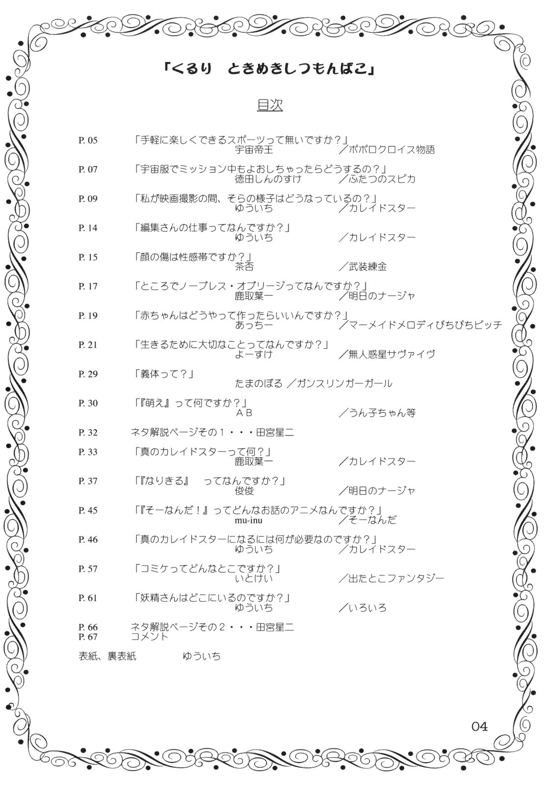 (C65) [Mutekei-Fire (Various)] Kururi Tokimeki Shitsumon Bako (Various) page 3 full