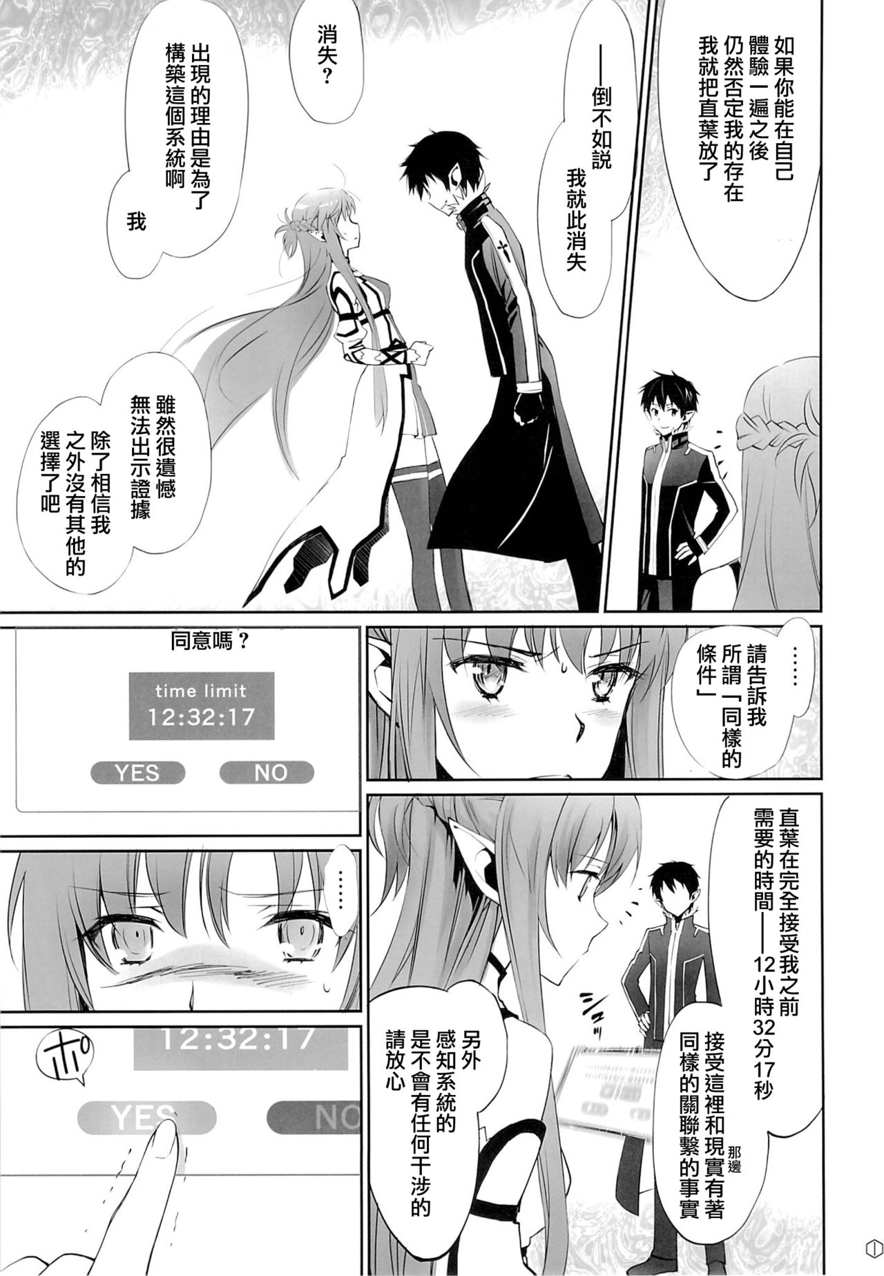 (C89) [Bloody Okojo (Mojyako, Caviar)] turnover (Sword Art Online) [Chinese] [沒有漢化] page 10 full