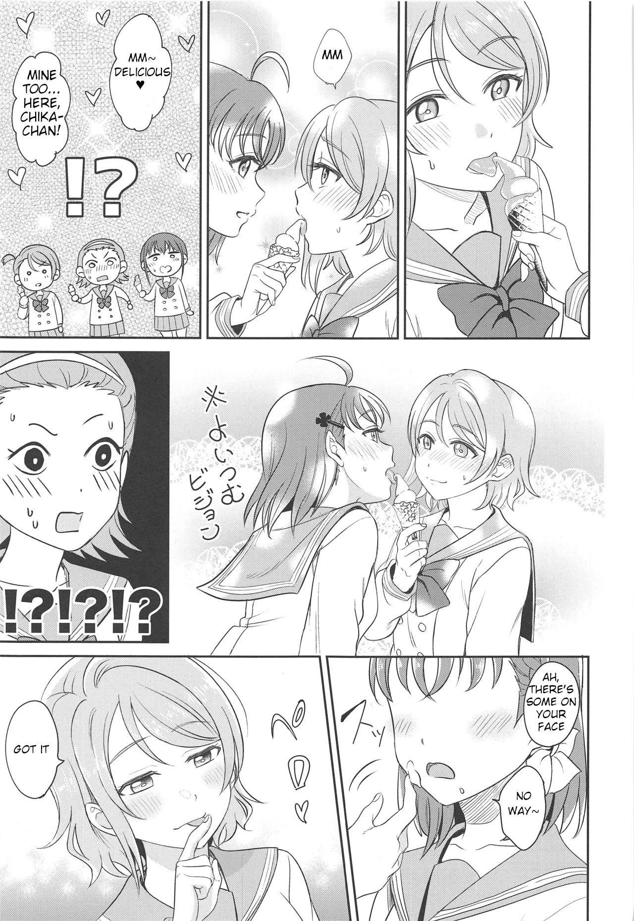 [Mushiyaki!! (Kanbayashi Makoto)] YOU CHIKA XOXO (Love Live! Sunshine!!) [English] page 4 full