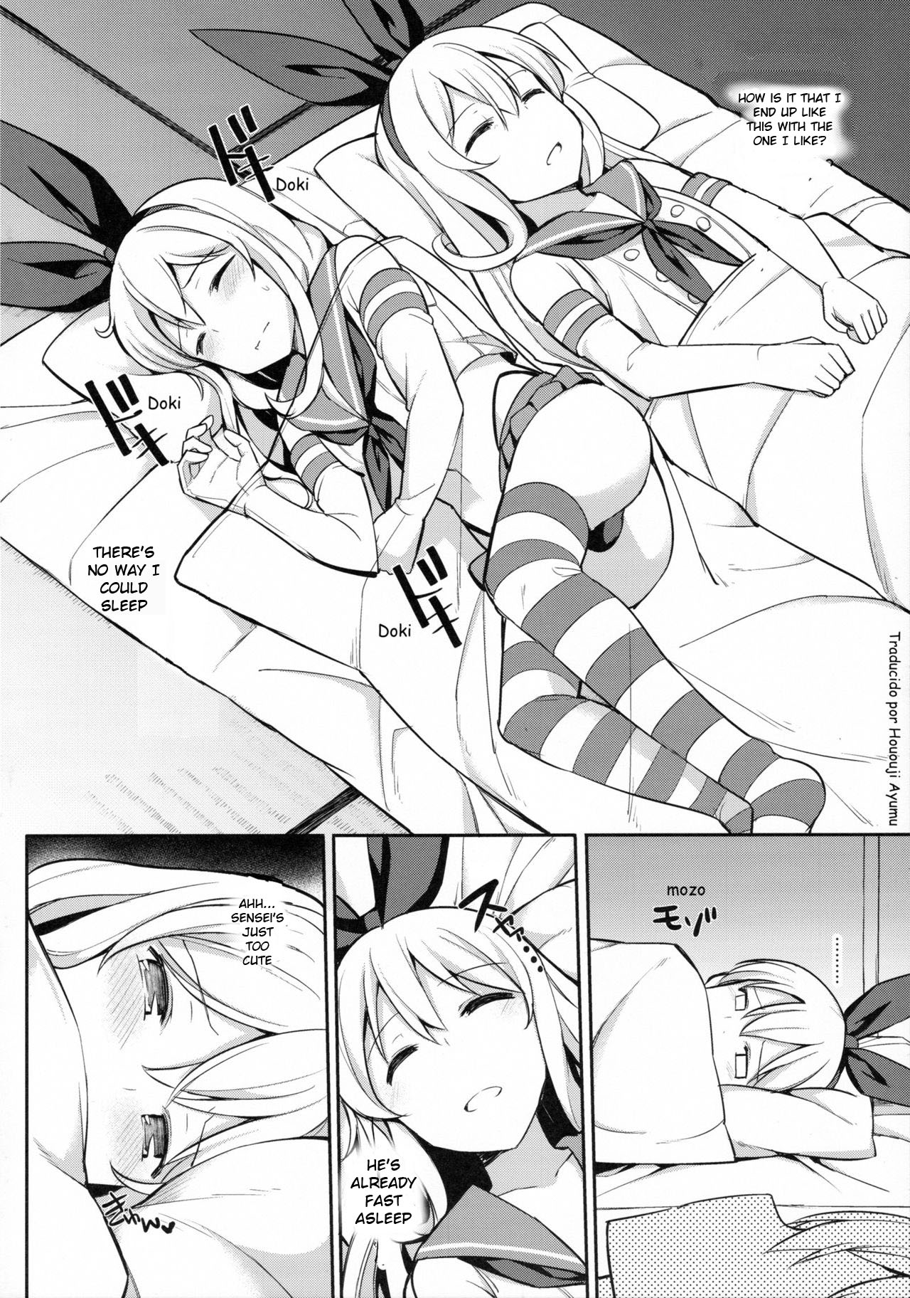 (C91) [H@BREAK (Itose Ikuto)] Neteiru Shimakaze-kun Mitetara Gaman Dekinakatta (Kantai Collection -KanColle-) [English] page 4 full