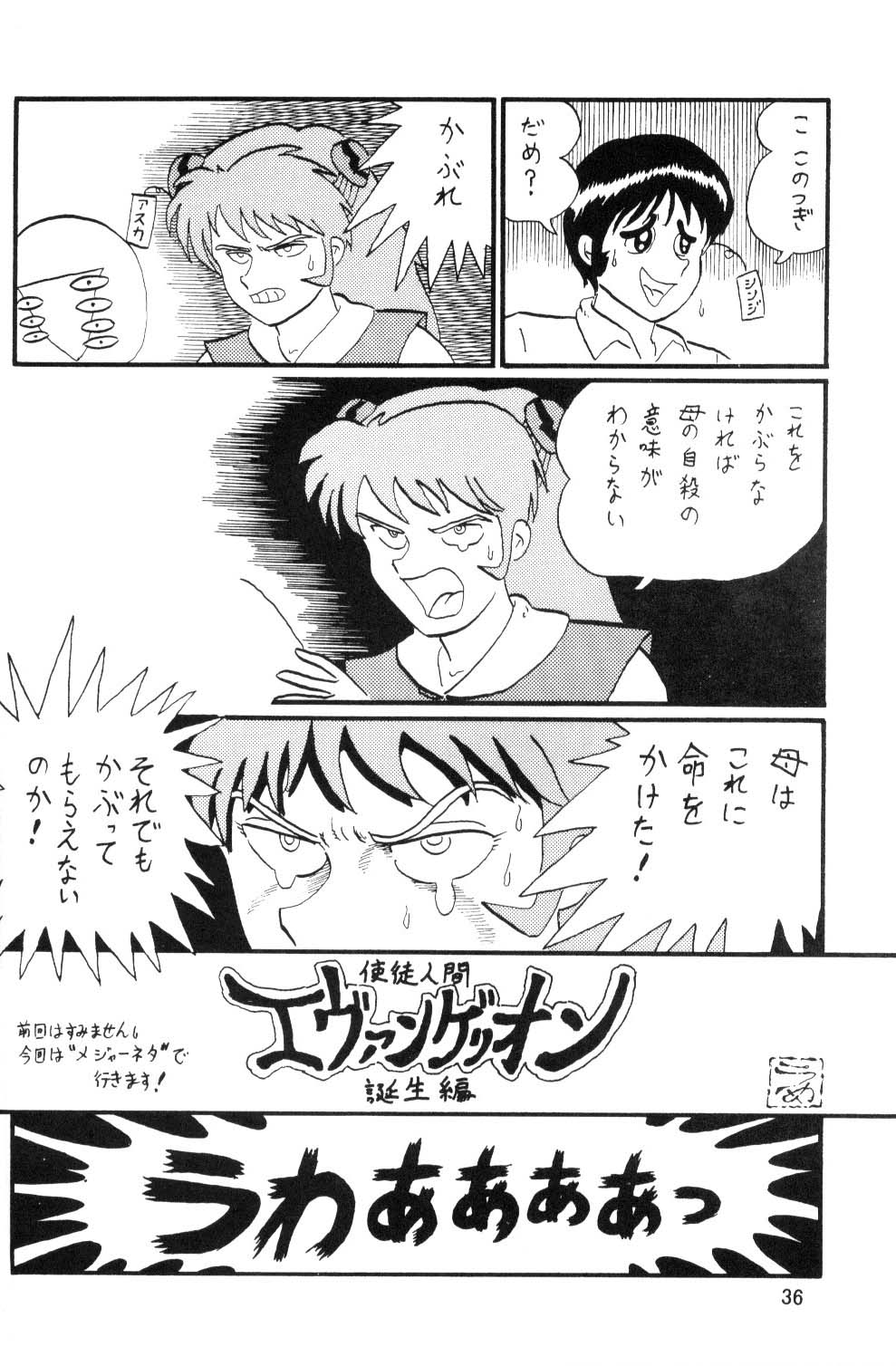 [Thirty Saver Street 2D Shooting (Maki Hideto, Sawara Kazumitsu, Yonige-ya No Kyou)] Second Uchuu Keikaku (Neon Genesis Evangelion) page 35 full