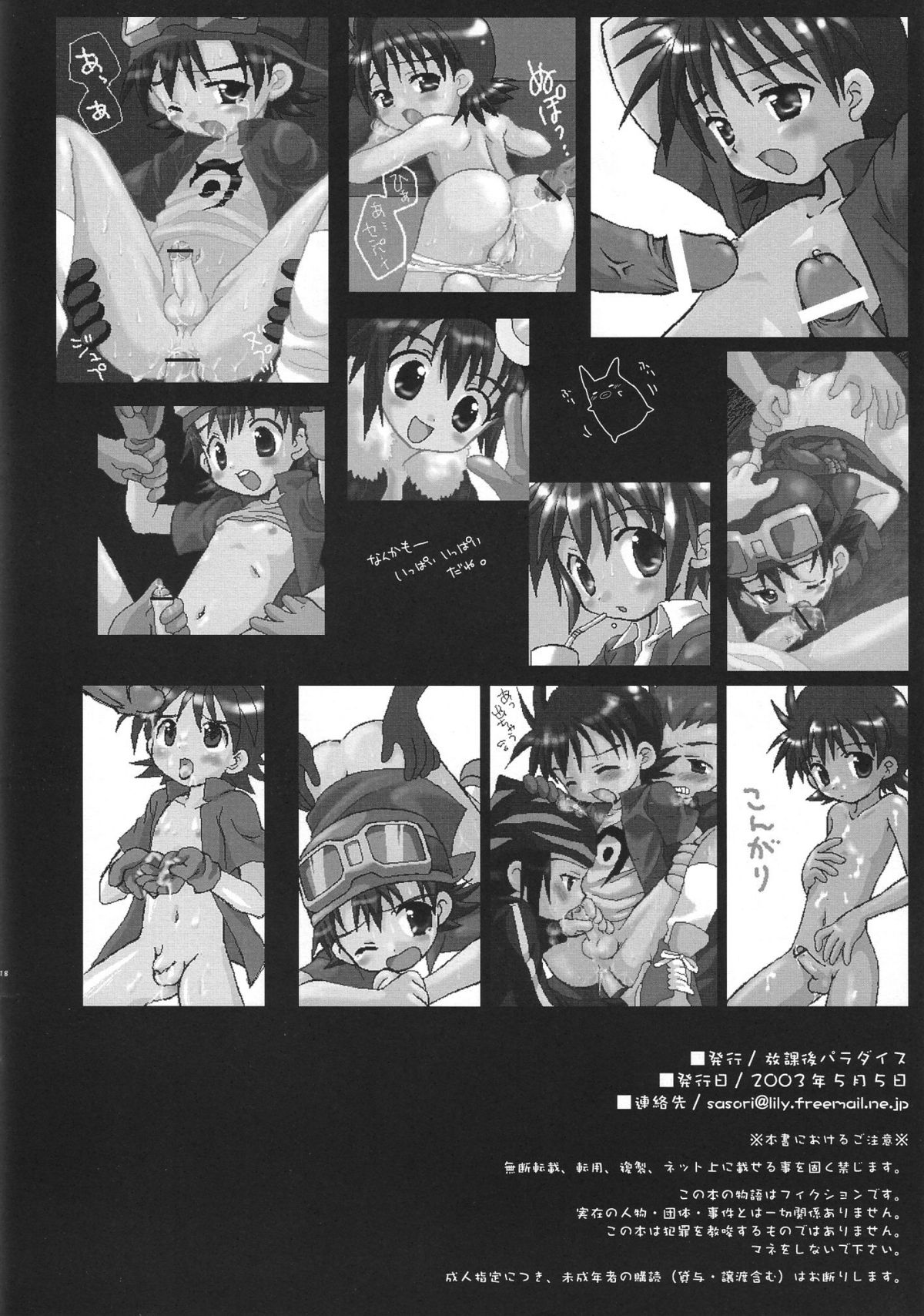 (Shotaket 8) [Houkago Paradise (Sasorigatame)] Digimon Adventure All Series Heroes (Digimon) page 19 full