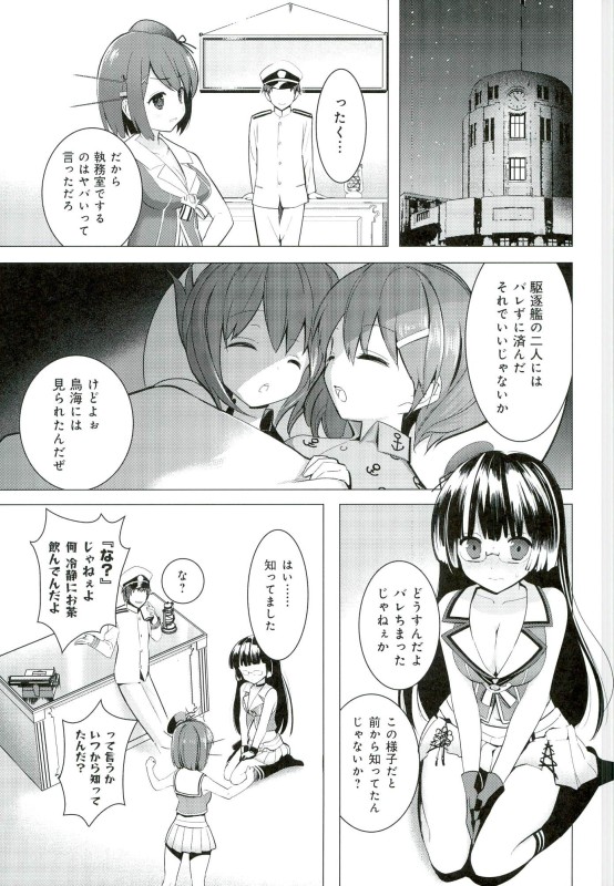 (C90) [ActiveMover (Arikawa Satoru)] Juujunyoukan Choukai Kai Ni Seibi Kiroku (Kantai Collection -KanColle-) page 3 full