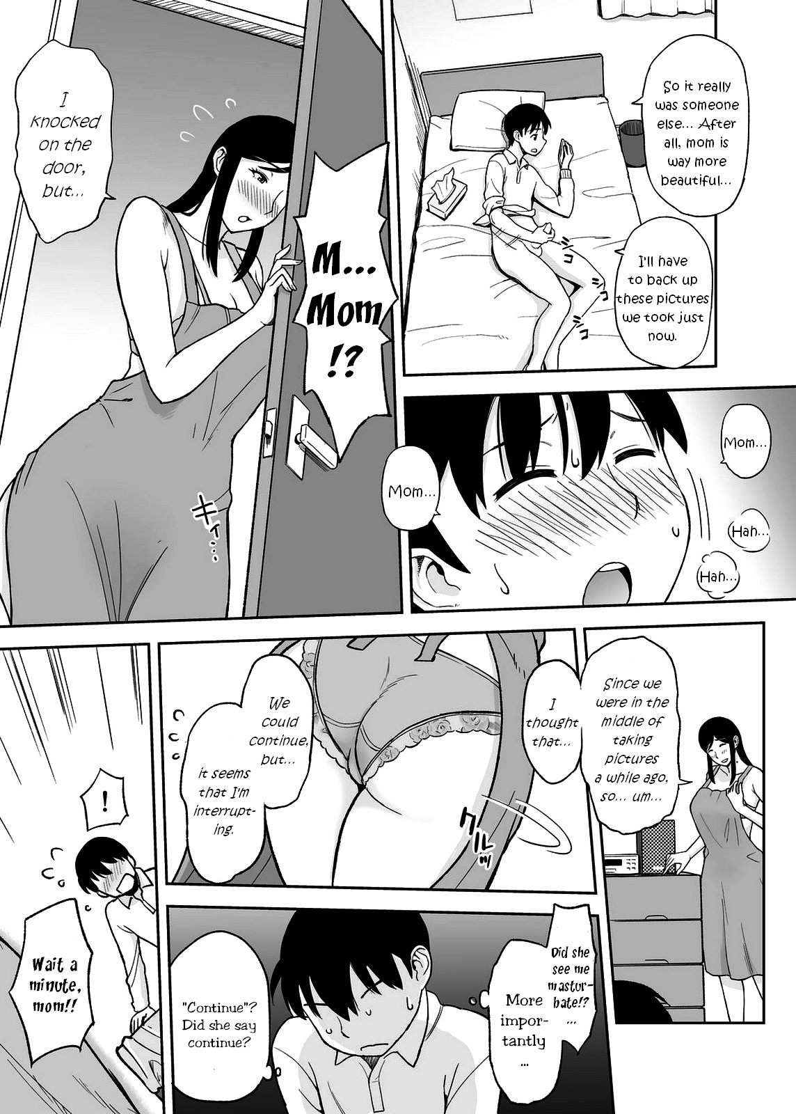 [Ochikochitei (Tadano Kushami)] Mamamama ~Musuko no Chinpo wa Haha no Omocha!?~ [English] {friggo} page 14 full