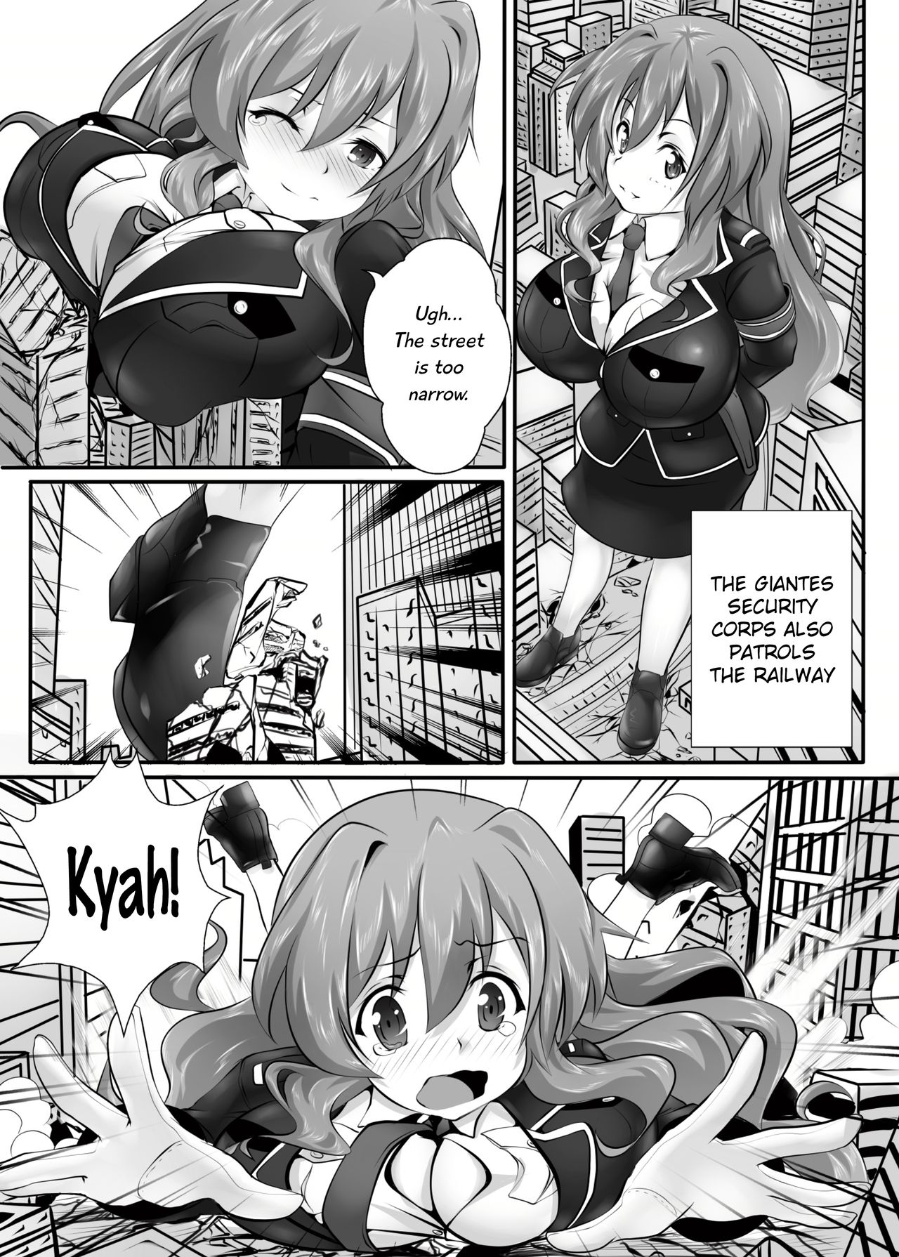 [Kazan no You] Kyodai Musume Tetsudou Kouantai - Rail Giantess! (Rail Wars!)[English][Digital] page 9 full