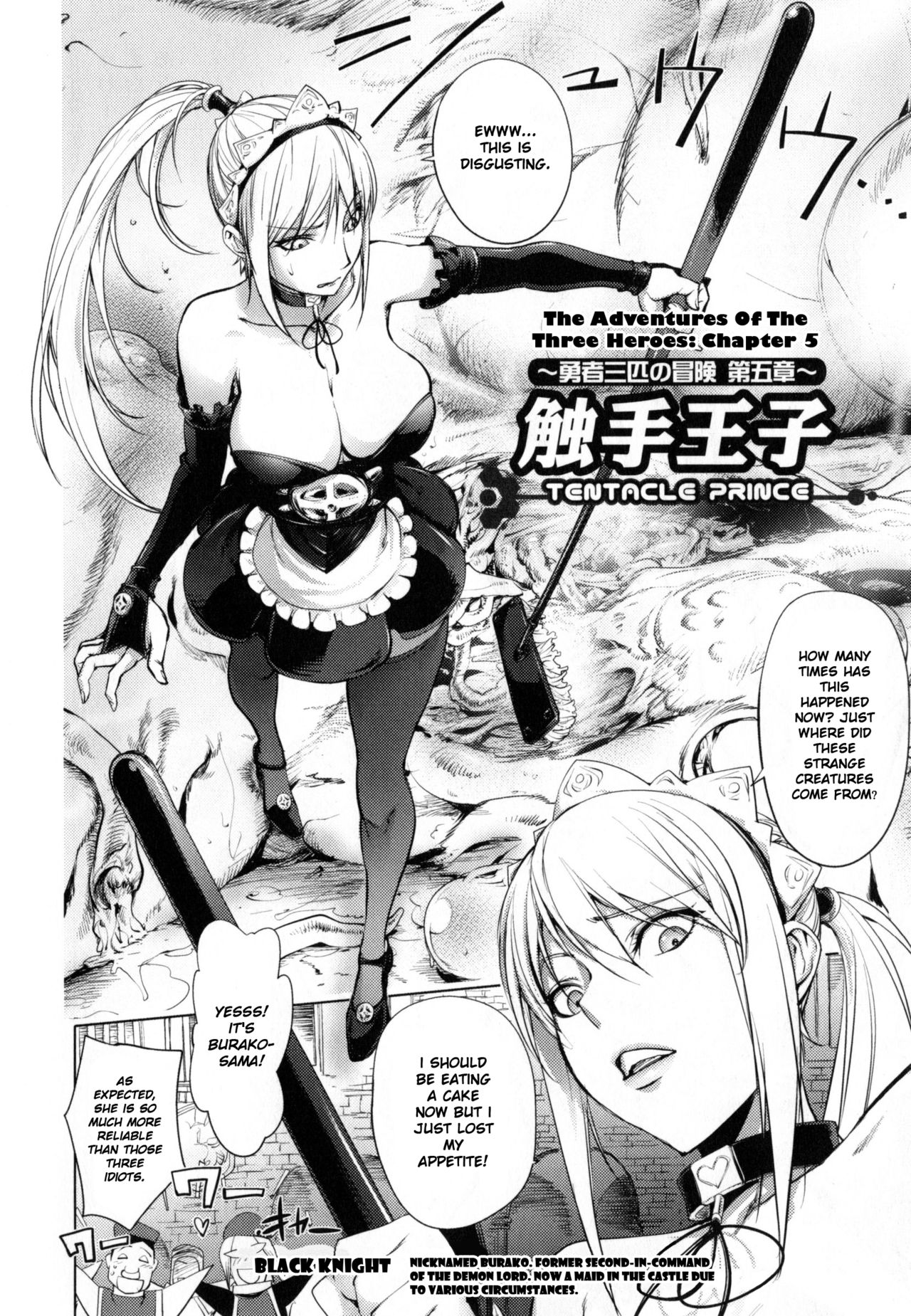 [Kon-Kit] ~Yuusha Sanbiki no Bouken Daigoshou~ Shokushu Ouji | The Adventures Of The Three Heroes: Chapter 5 - The Tentacle Prince (Yurushite Anata...) [English] page 2 full