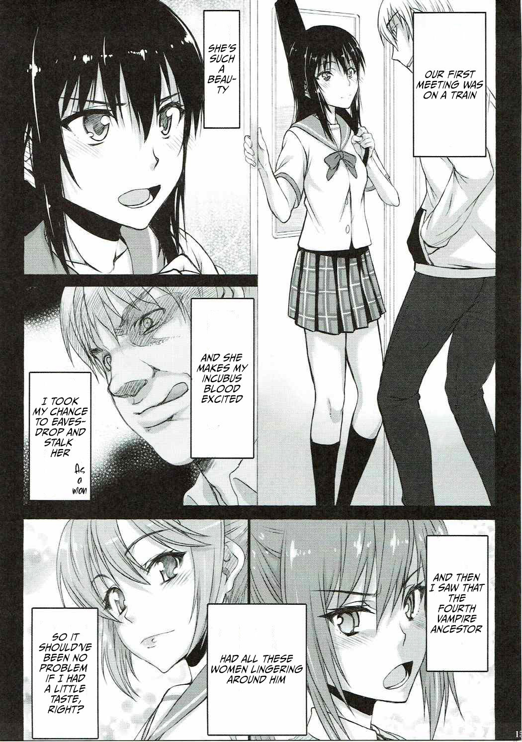 (C88) [Kyomu no Uta (Satou Toshio)] Hamedere the Blood (Strike the Blood) [English] [DKKMD Translations] page 14 full