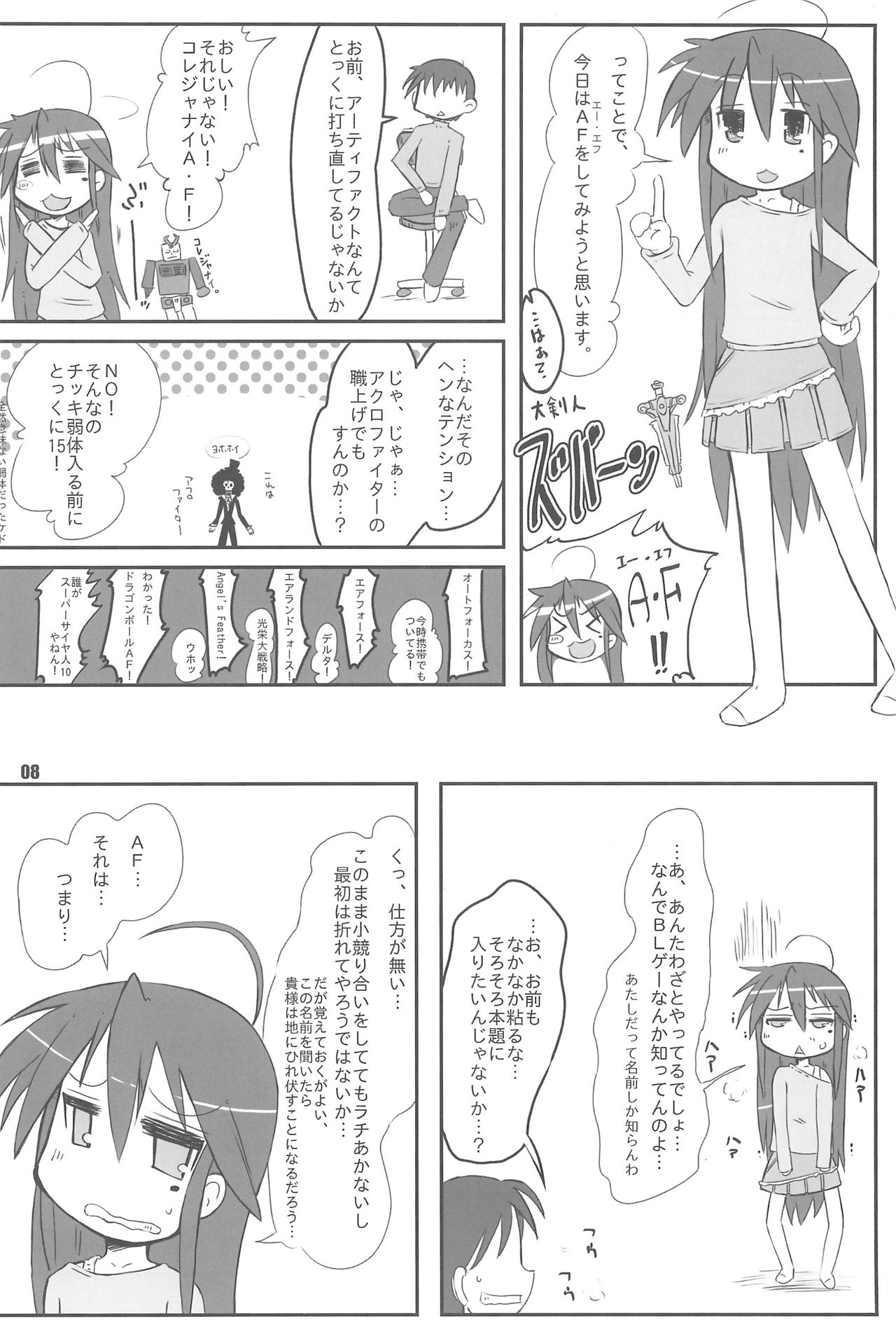 (C73) [Kanmidokoro USB (Furiri)] TIGER CAT (Lucky☆Star) page 8 full