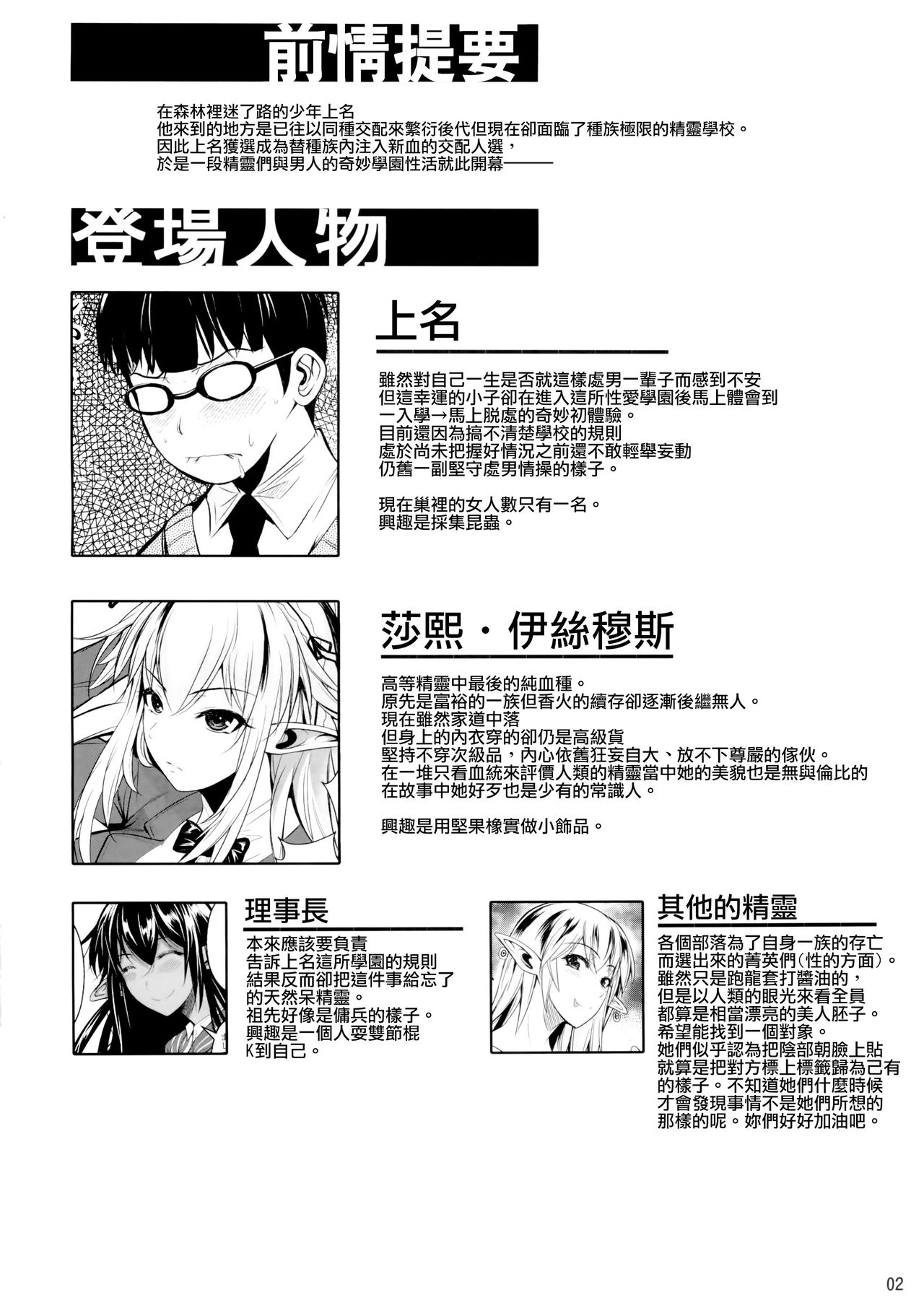 (C88) [Shoot The Moon (Fuetakishi)] High Elf × High School Haku [Chinese] [我尻故我在個人漢化] page 4 full