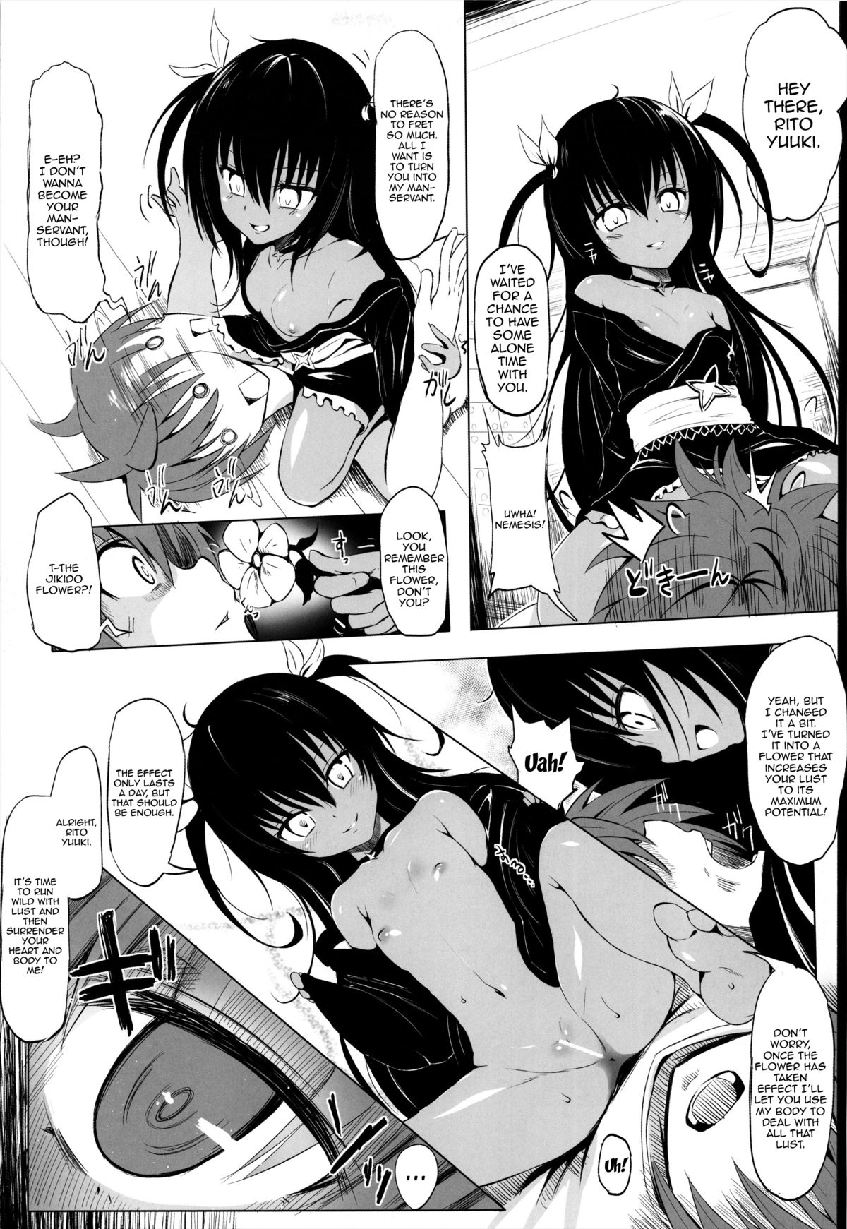 (COMIC1☆7) [HAMMER_HEAD (Makabe Gorou)] Geboku Keikaku Hatsudou! no Hazu ga...? | Man-Servant Plan in Full Swing! Or Is It? (To LOVE-Ru Darkness) [English] {doujin-moe.us} page 4 full