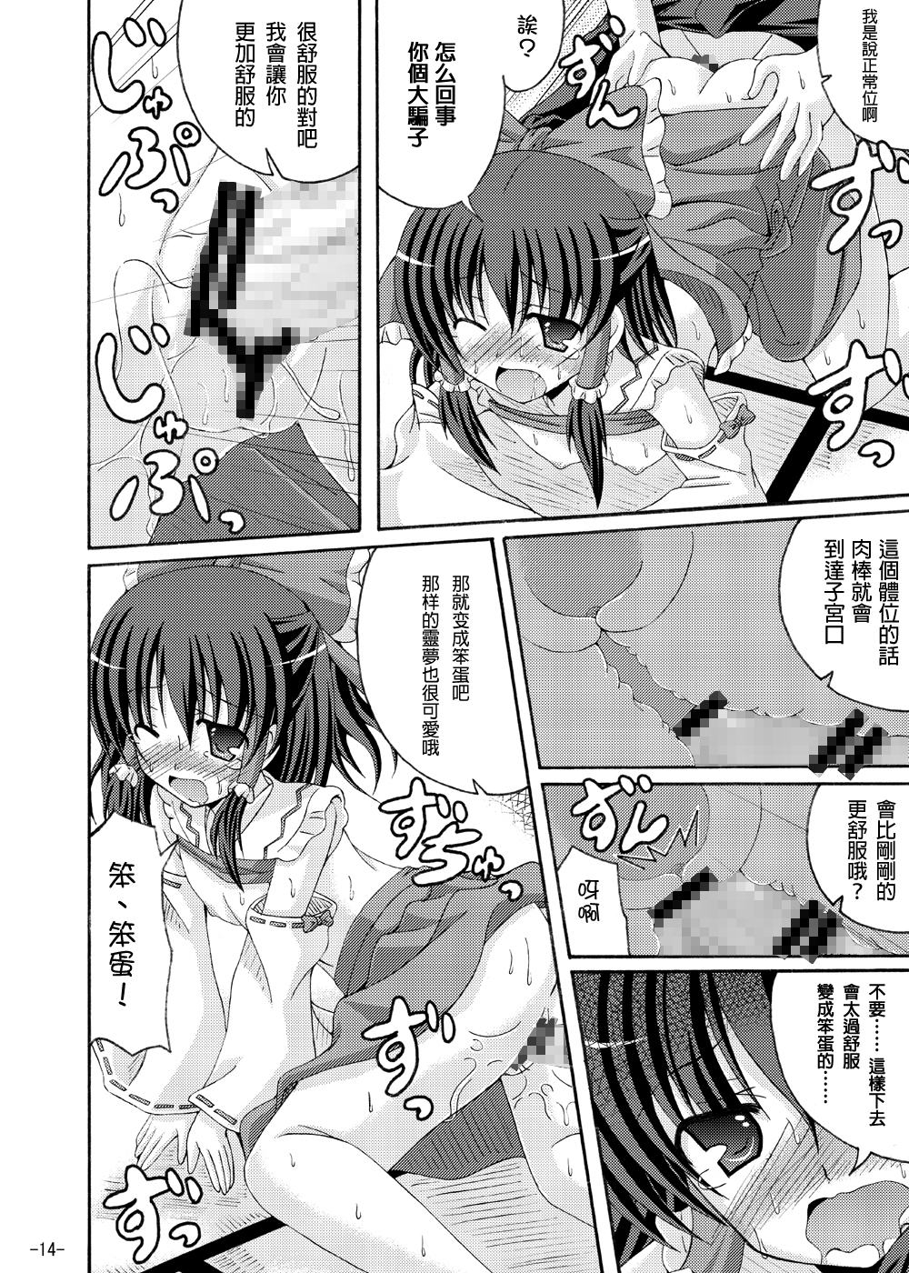 (COMIC1☆4) [DreamProject (Yumeno Shiya)] Touhou Yumemonogatari San (Touhou Project) [Chinese] [CE家族社] page 14 full