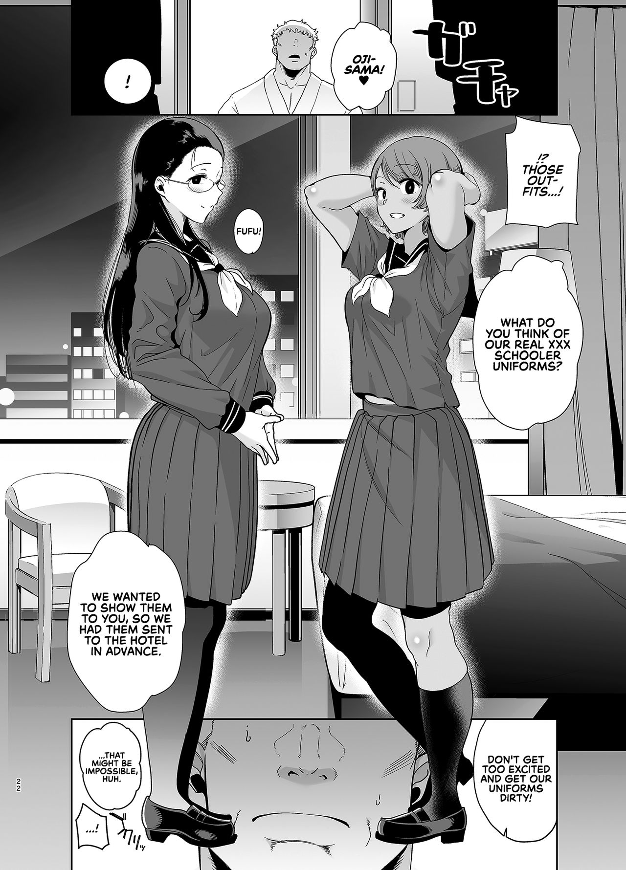 [DOLL PLAY (Kurosu Gatari)] Seika Jogakuin Koutoubu Kounin Sao Oji-san 3 | Seika Girls' Academy Official Rod Oji-san 3 [English] [RedLantern] [Digital] page 22 full