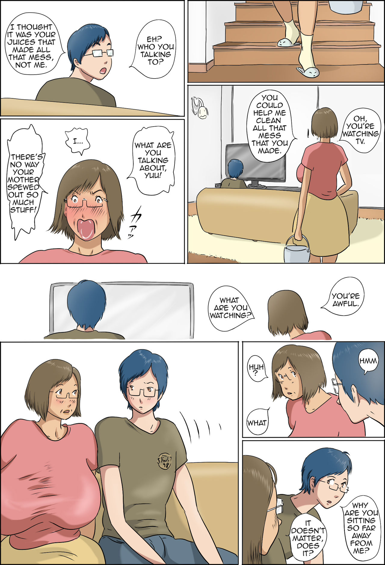 [Zenmai Kourogi] Haha to Musuko no Kazoku Seikatsu | Family Life of Mother and Son [English] [Amoskandy] page 35 full