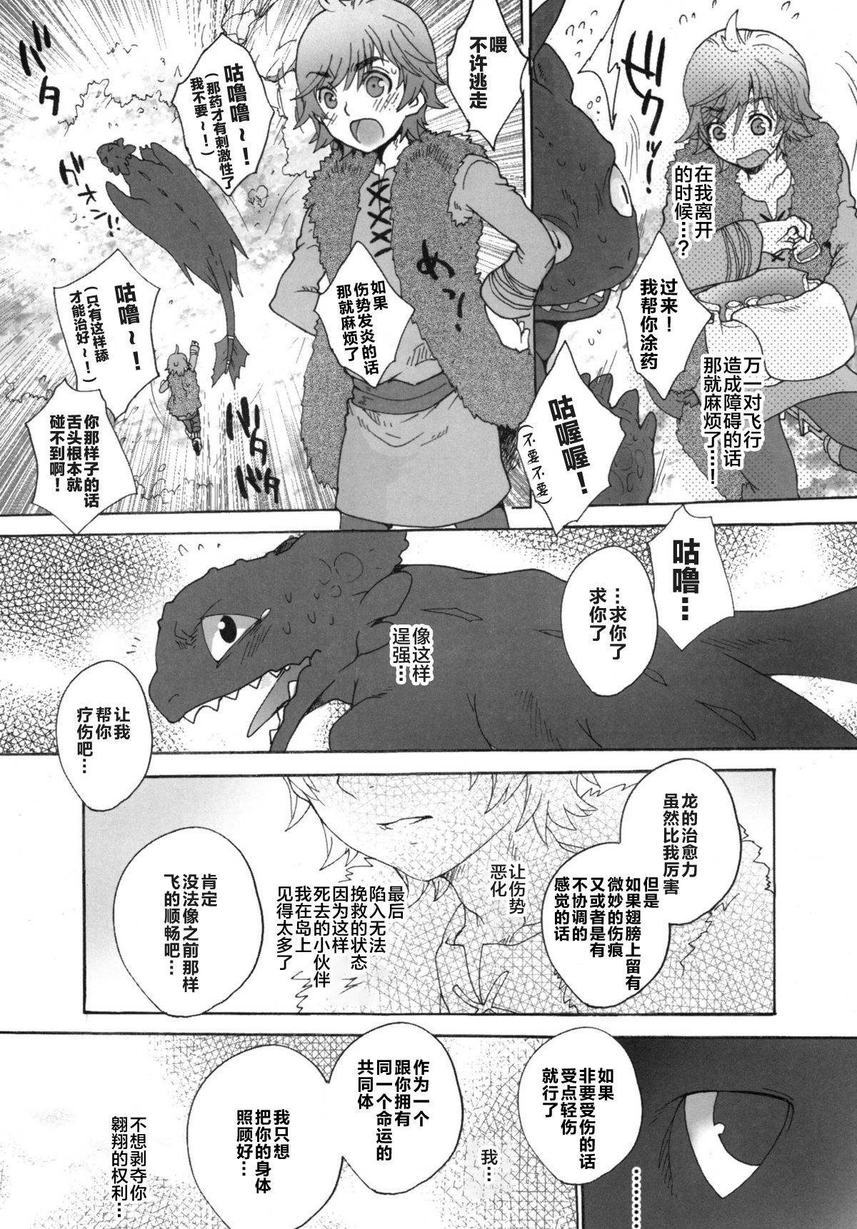 (Fur-st 2) [Kon'na Tokoro no Kin'niku made Kitaeru nante... (Sugoi Kin'niku)] BEST PARTNER5 (How to Train Your Dragon) [Chinese] [逃亡者x新桥月白日语社汉化] page 10 full