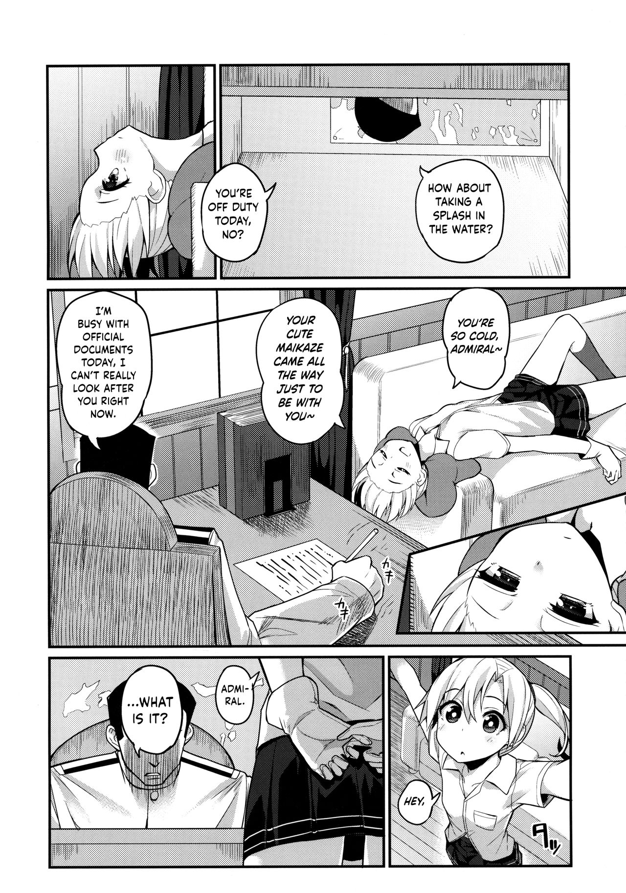 (C88) [Batsu Jirushi (Batsu)] Maikaze Kekkon X-kame (Kantai Collection -KanColle-) [English] {Hennojin} page 3 full