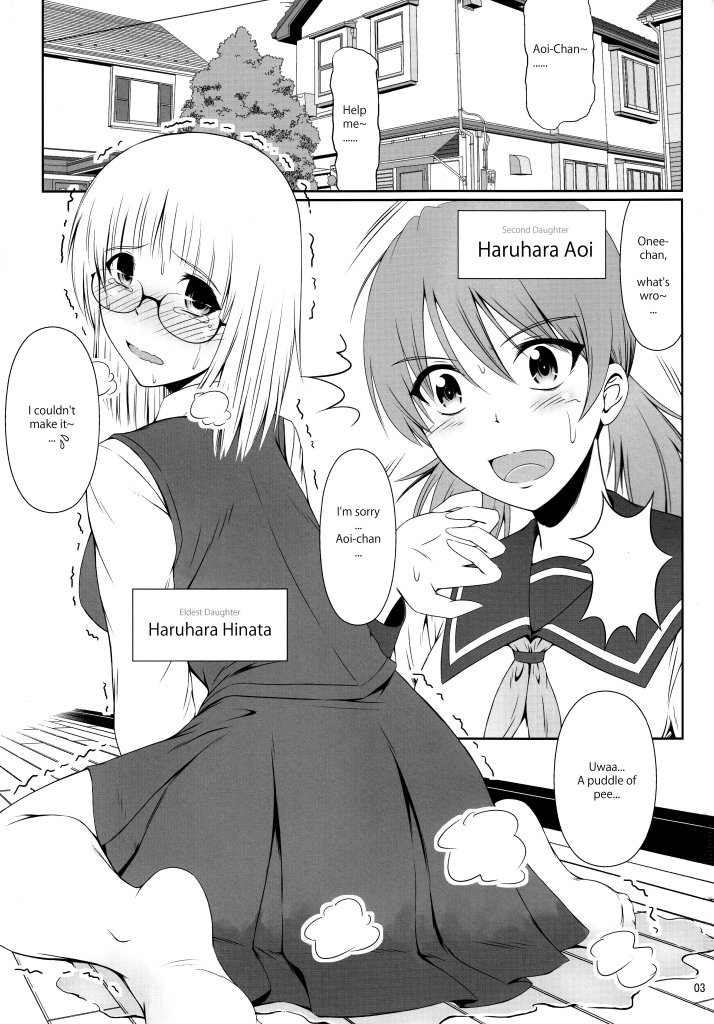 (COMIC1☆8) [Atelier Lunette (Mikuni Atsuko)] Naisho Nano! -Haruhara-ke San Shimai Monogatari- [English] page 2 full