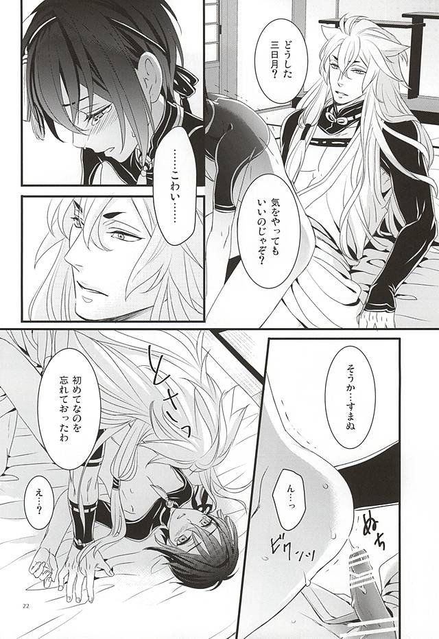 (Hyattou Ryouran ~Kimi no Heart o Shirahadori~) [Yarou Tomo no Bansankai (Asato)] Ookina Kitsune to Chiisana Mikazuki (Touken Ranbu) page 20 full