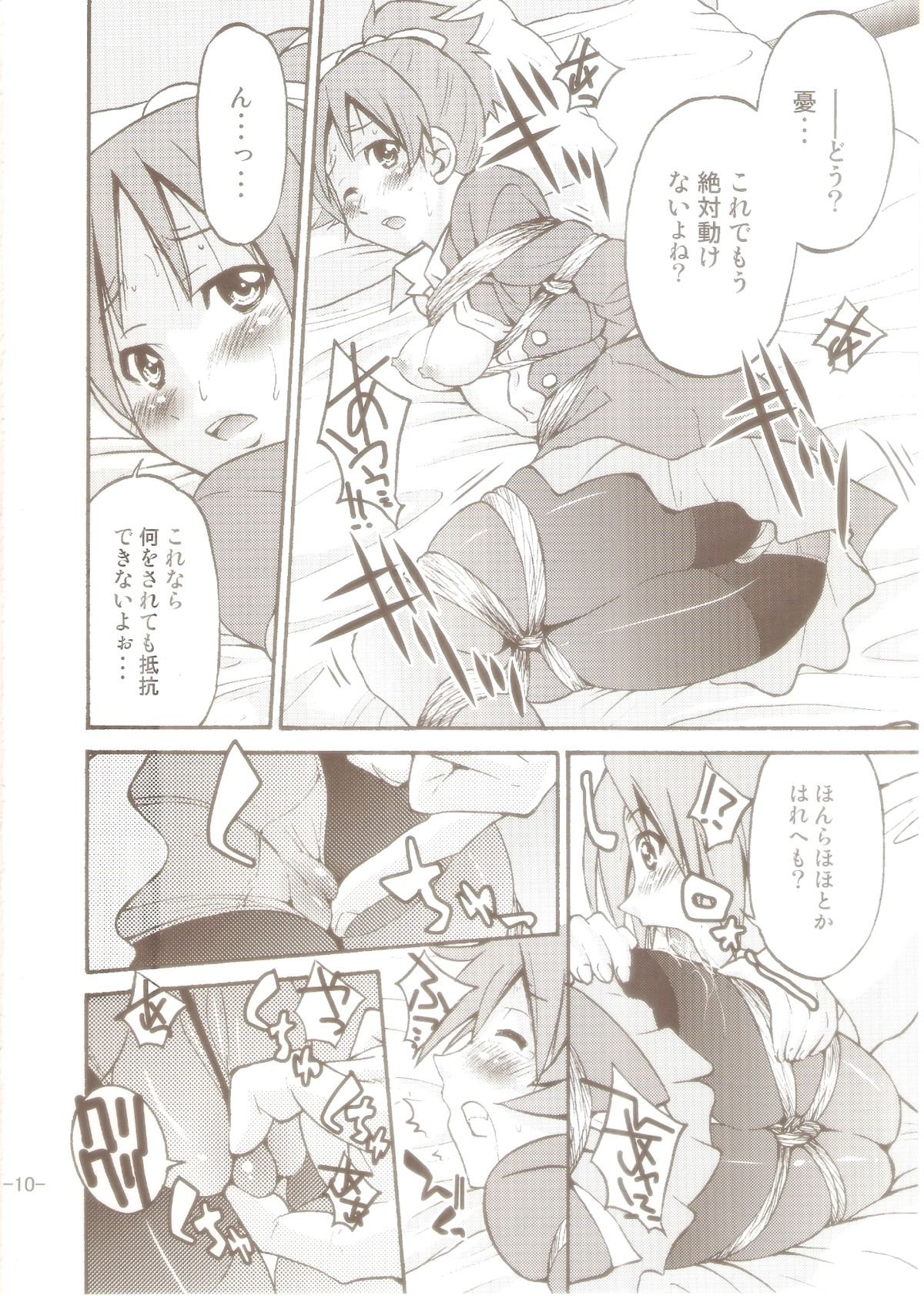 (C77) [Ponyfarm (Inoue Yoshihisa)] PONY-ON! 2 ~Onee-chan no Nawa tte Attakaku te Kimochi ii yo ne? (K-ON!) page 9 full