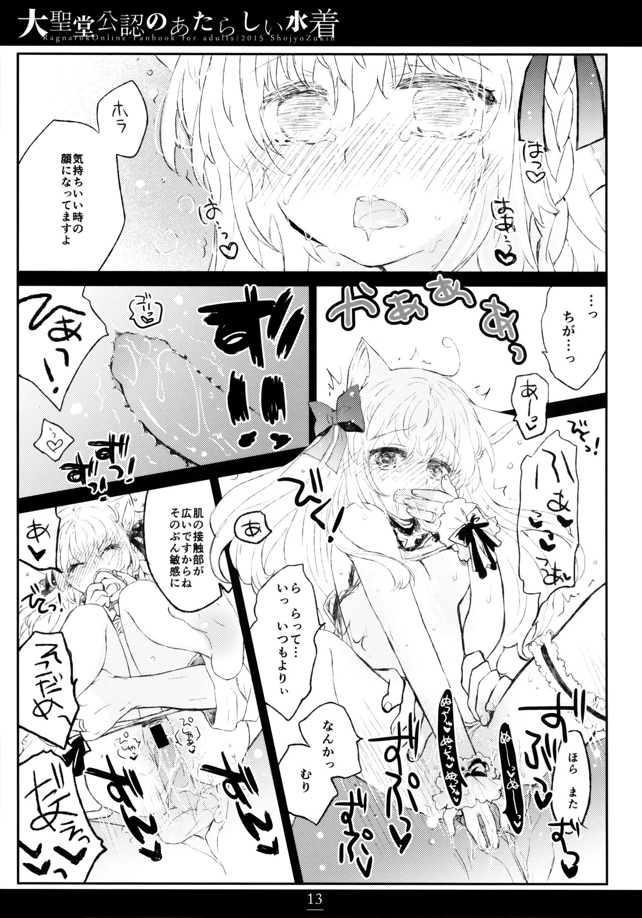 (C88) [Shoujo Zukin (Hatomugi Munmun)] Daiseidou Kounin no Atarashii Mizugi (Ragnarok Online) page 12 full
