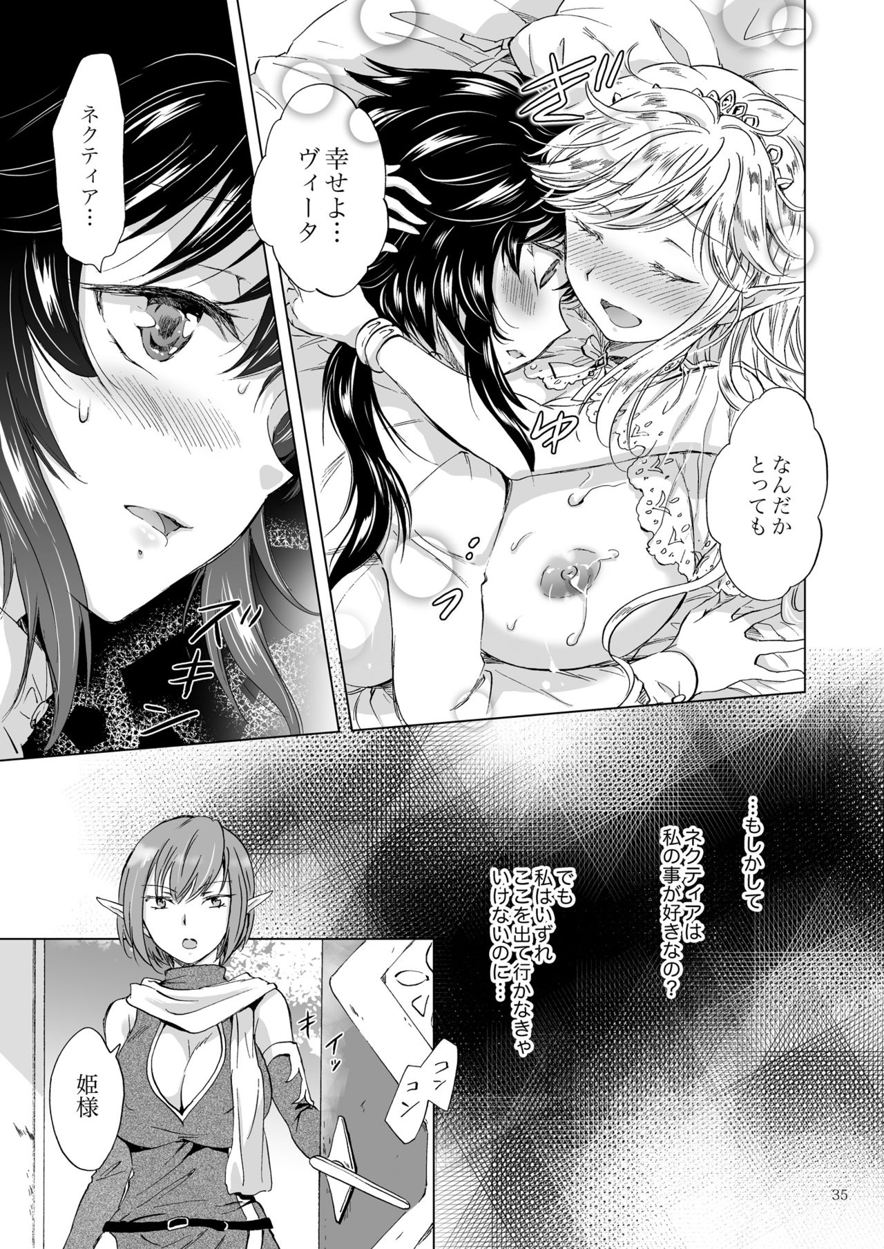 [peachpulsar (Mira)] Seinaru Chichi no Elf Hime [Digital] page 35 full