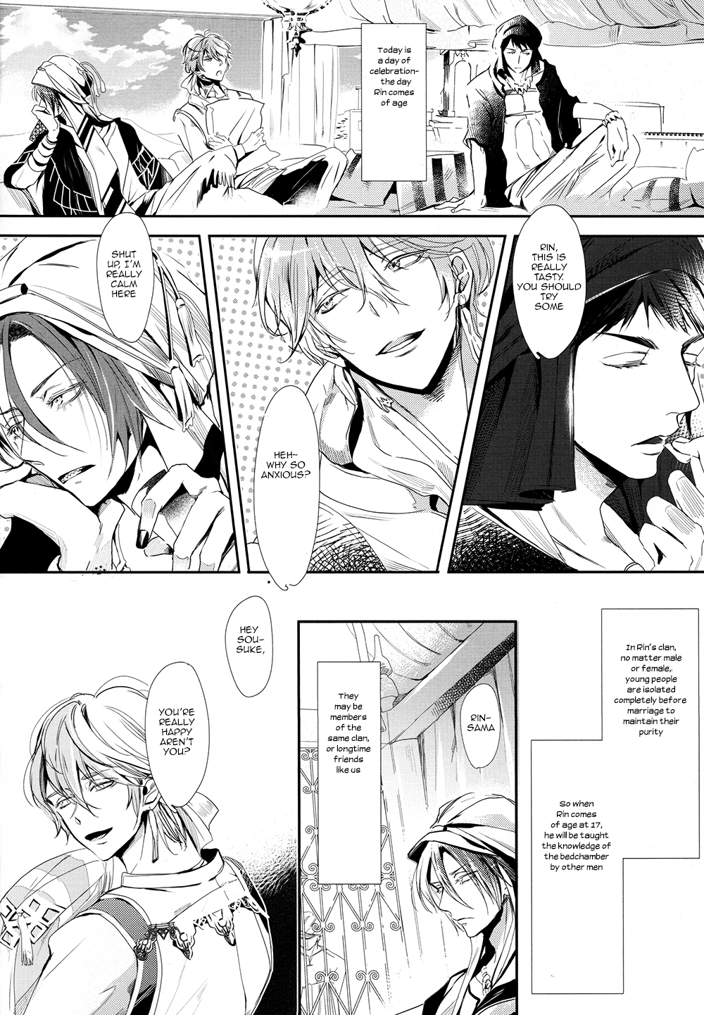 (SPARK9) [Kiseiya (Sein Anji)] Sannin Renai. | Three-way Romance. (Free!) [English] [Carrot-Bunny] page 5 full