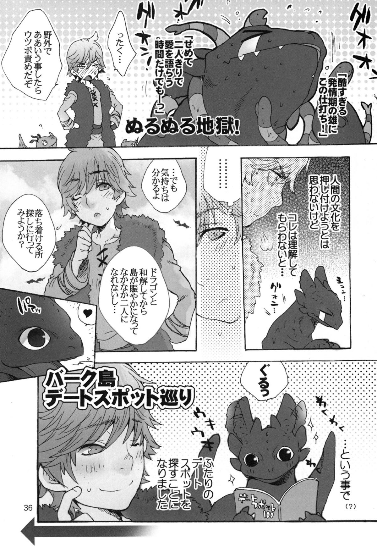 (C80) [Kon'na Tokoro no Kin'niku made Kitaeru nante... (Sugoi Kin'niku)] BEST PARTNER4 (How to Train Your Dragon) page 35 full