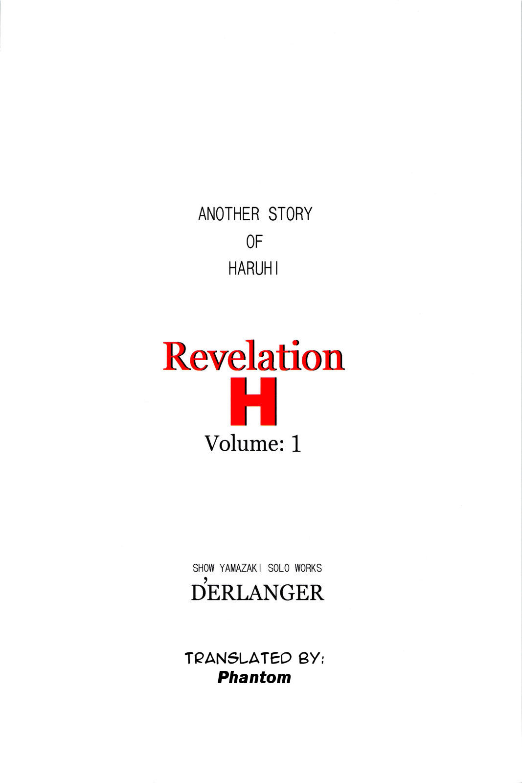 (SC37) [D'ERLANGER (Yamazaki Show)] Revelation H Volume: 1 (Suzumiya Haruhi no Yuuutsu| The Melancholy of Haruhi Suzumiya) [English] [Phantom] page 28 full