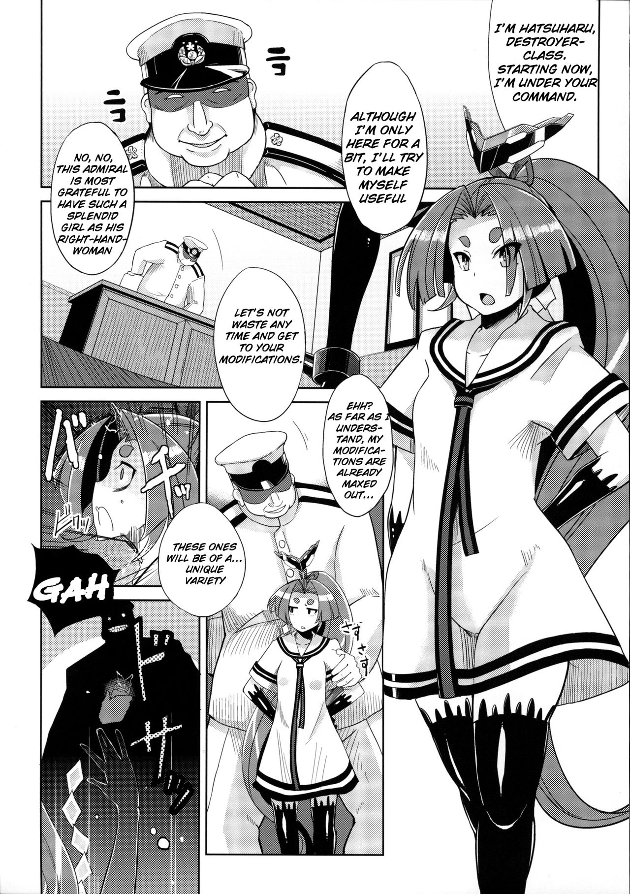 (C85) [Kuzunoha (Yumano Yuuki)] Dorei Shoufukan Hatsuharu | The Ship-Girl Hatsuharu Becomes an Enslaved Whore. (Kantai Collection -KanColle-) [English] [Raknnkarscans] page 4 full