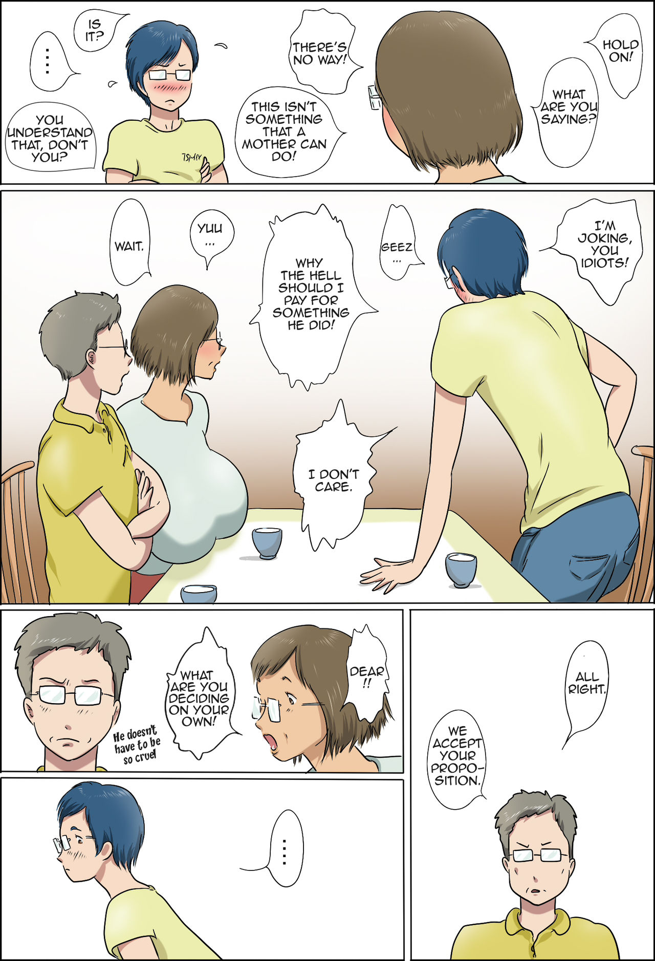 [Zenmai Kourogi] Haha to Musuko no Kazoku Seikatsu | Family Life of Mother and Son [English] [Amoskandy] page 7 full