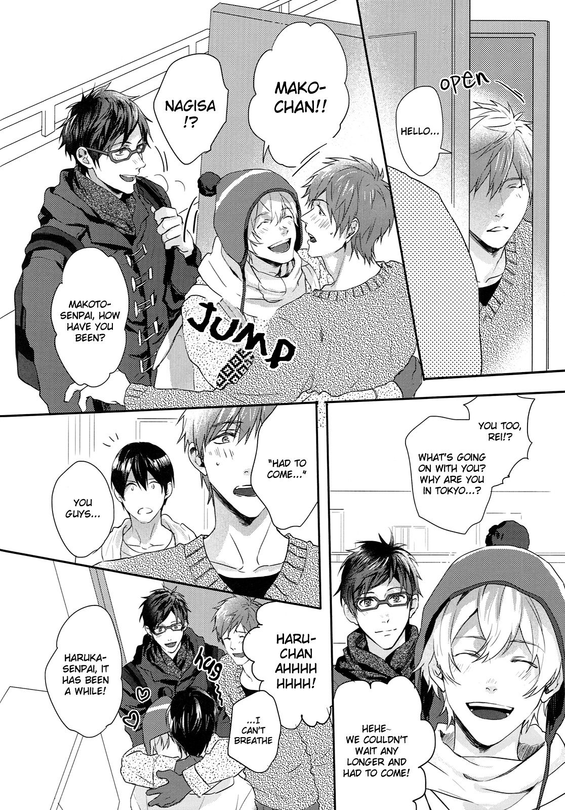 (C87) [SAKEPAPA (Ooki)] Yoru wa Oshizuka ni | The Silent Night (Free!) [English] [Holy Mackerel] page 9 full