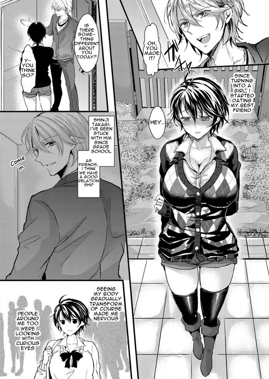 [Aji Pontarou] Nyotaika Inkou Housei (comic KURiBERON Vol. 17) [English] [Digital] page 4 full