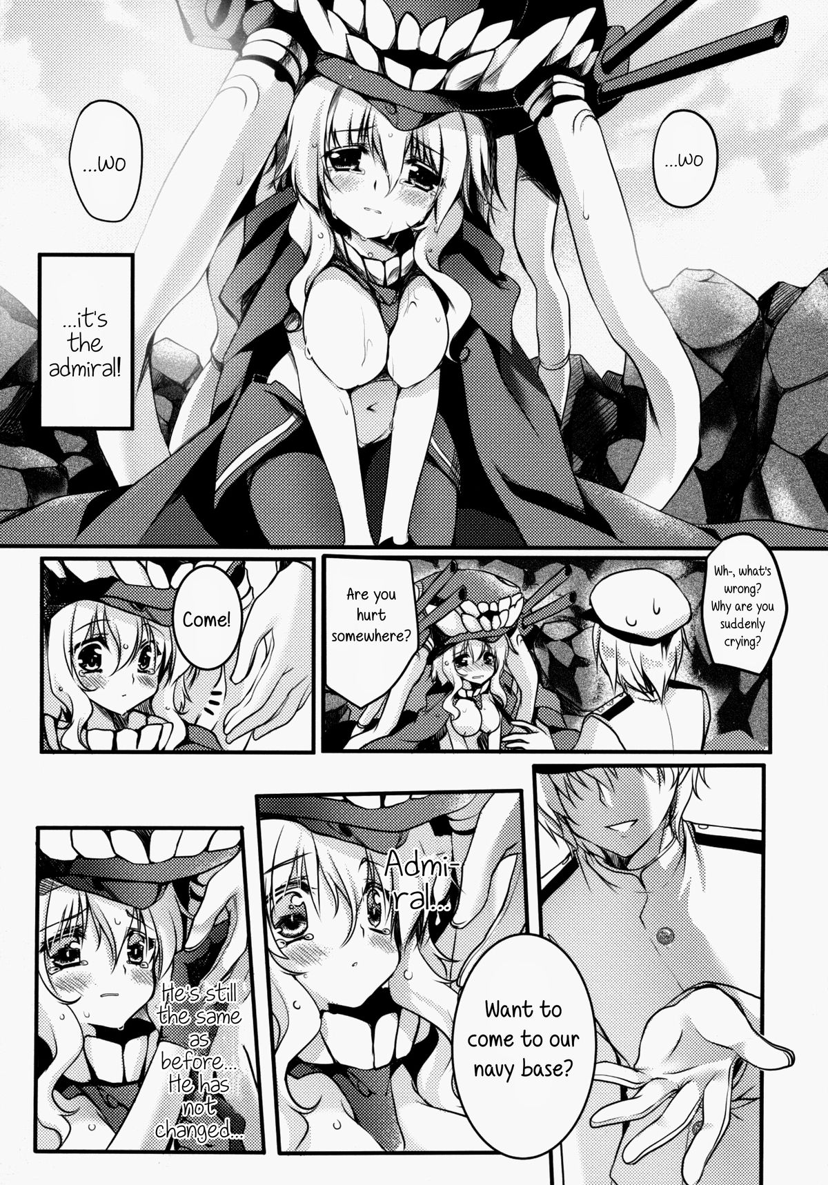 (COMIC1☆8) [Wish ~Kibou no Tsubasa~ (Sakurano Ru)] Sa.yo.na.ra - Shinkai no Ningyohime | Sa-yo-na-ra - Little Mermaid of The Abyss (Kantai Collection -KanColle-) [English] page 9 full