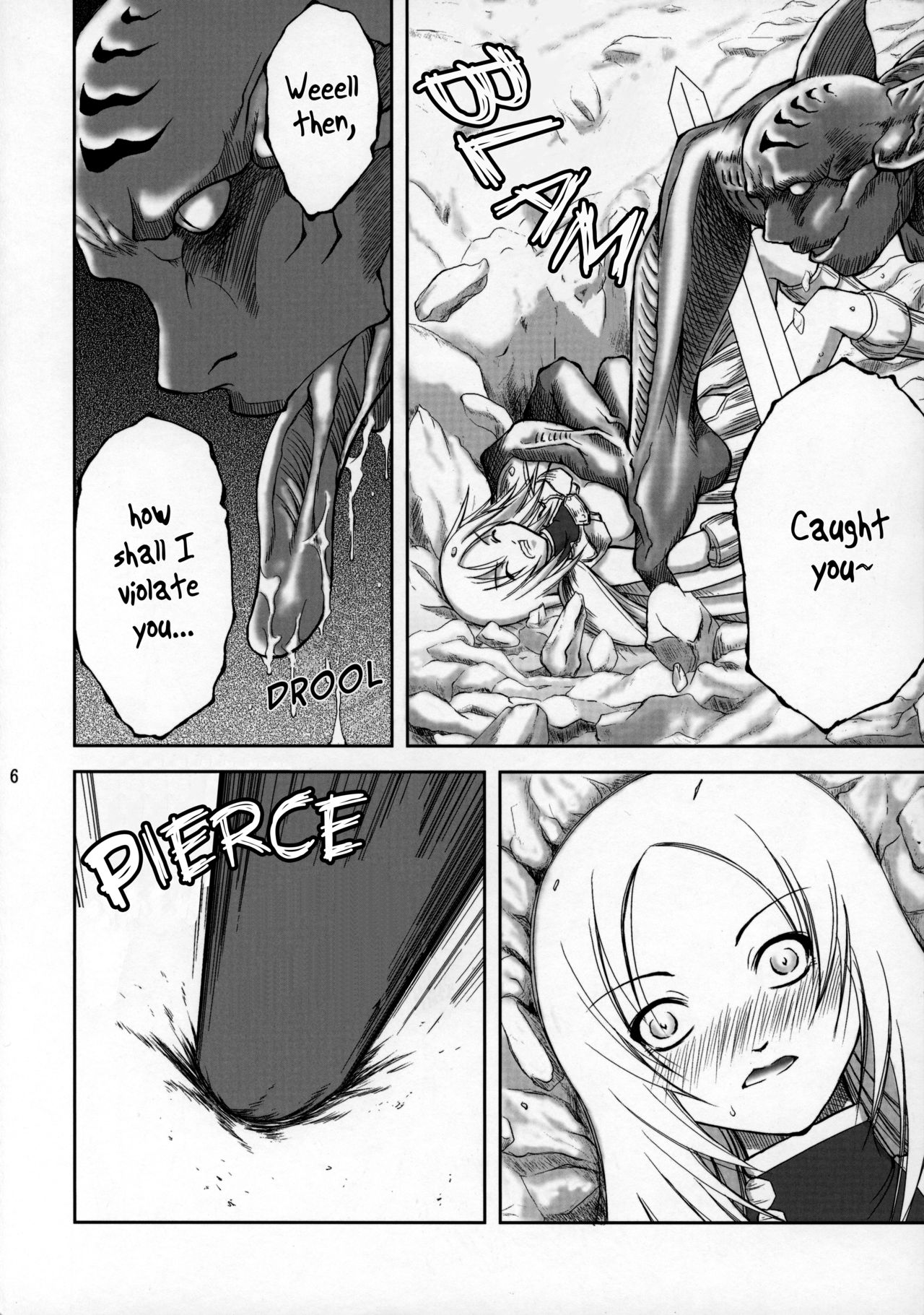 (COMIC1) [Takane no Hanazono (Takane no Hana)] Ijouseiyokusha Kari | Voracious Fucker Hunt (CLAYMORE) [English] [EHCOVE] page 5 full