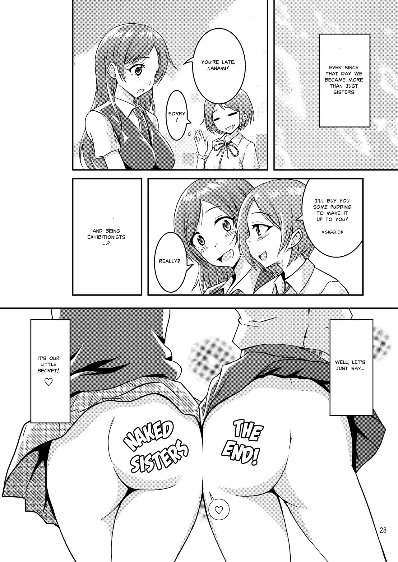 [Soramune (Yuzu Ramune)] Hentai Roshutsu Shimai | Abnormal Naked Sisters [English] [MisterJ167] [Digital] page 29 full