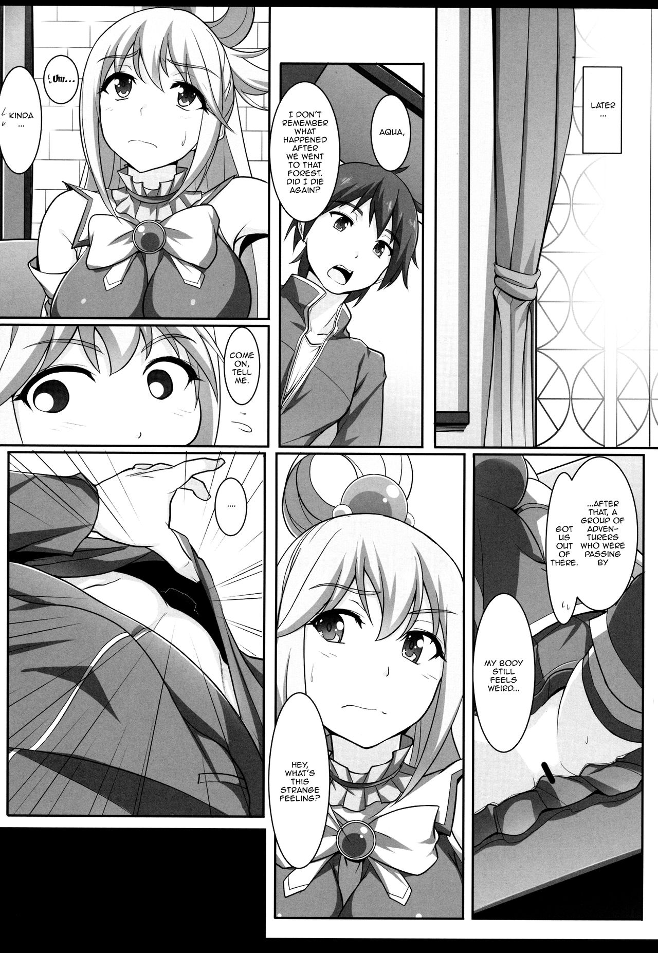 (C92) [Seven deadly sins (homu)] Mizu no Megami-sama no Junan | A Water Goddess's Suffering (Kono Subarashii Sekai ni Syukufuku o!) [English] {Doujins.com} page 23 full