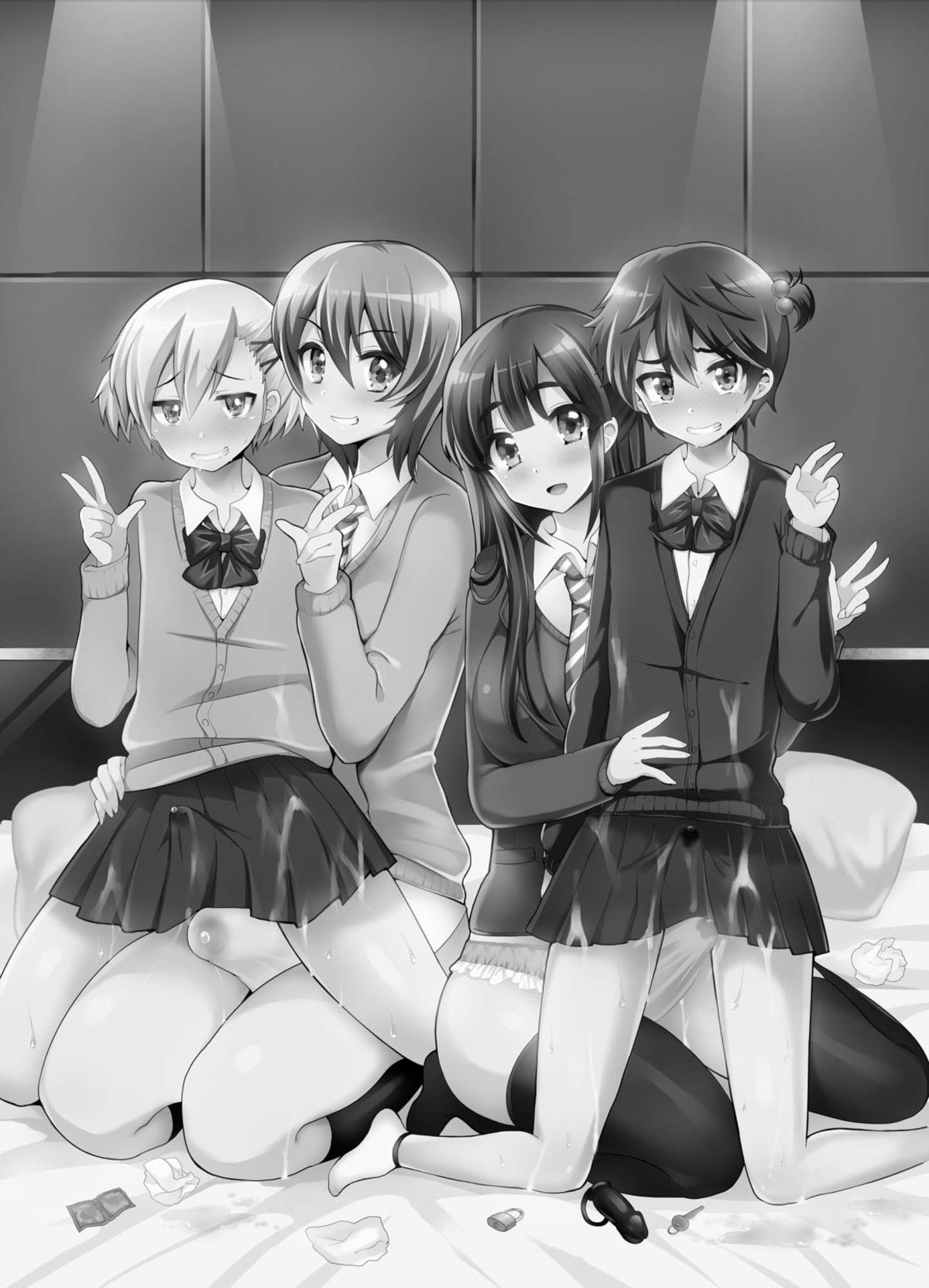 [Oshiruko Kan (Piririnegi)] Futanari! Oshioki Time 2 ~Shasei Kanri Kyousei Josou Hen~ | Futanari! Punishment Time 2 [English] [Forbiddenfetish77] [Digital] page 2 full