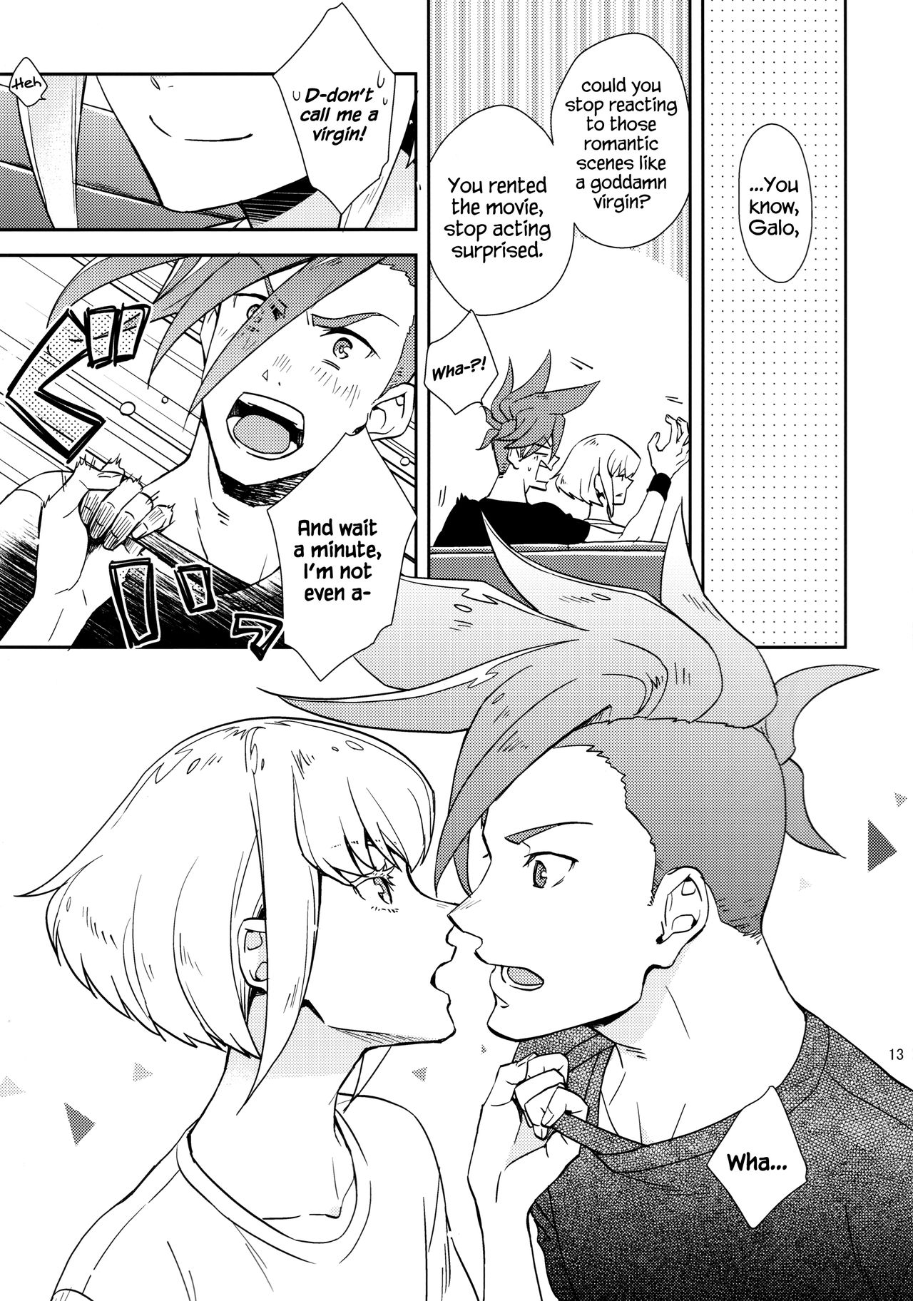 (C96) [dg (Doguu)] Hajimari wa Kuchibiru kara | Starting With A Kiss (Promare) [English] [Decensored] page 12 full