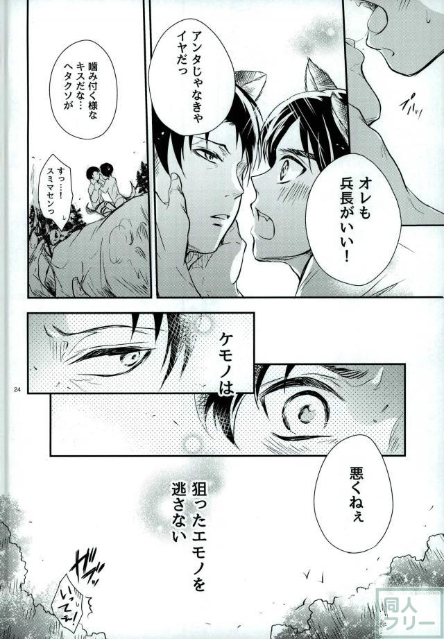 (C87) [Maclona (Maclo)] Omegaverse Wolf (Shingeki no Kyojin) page 21 full