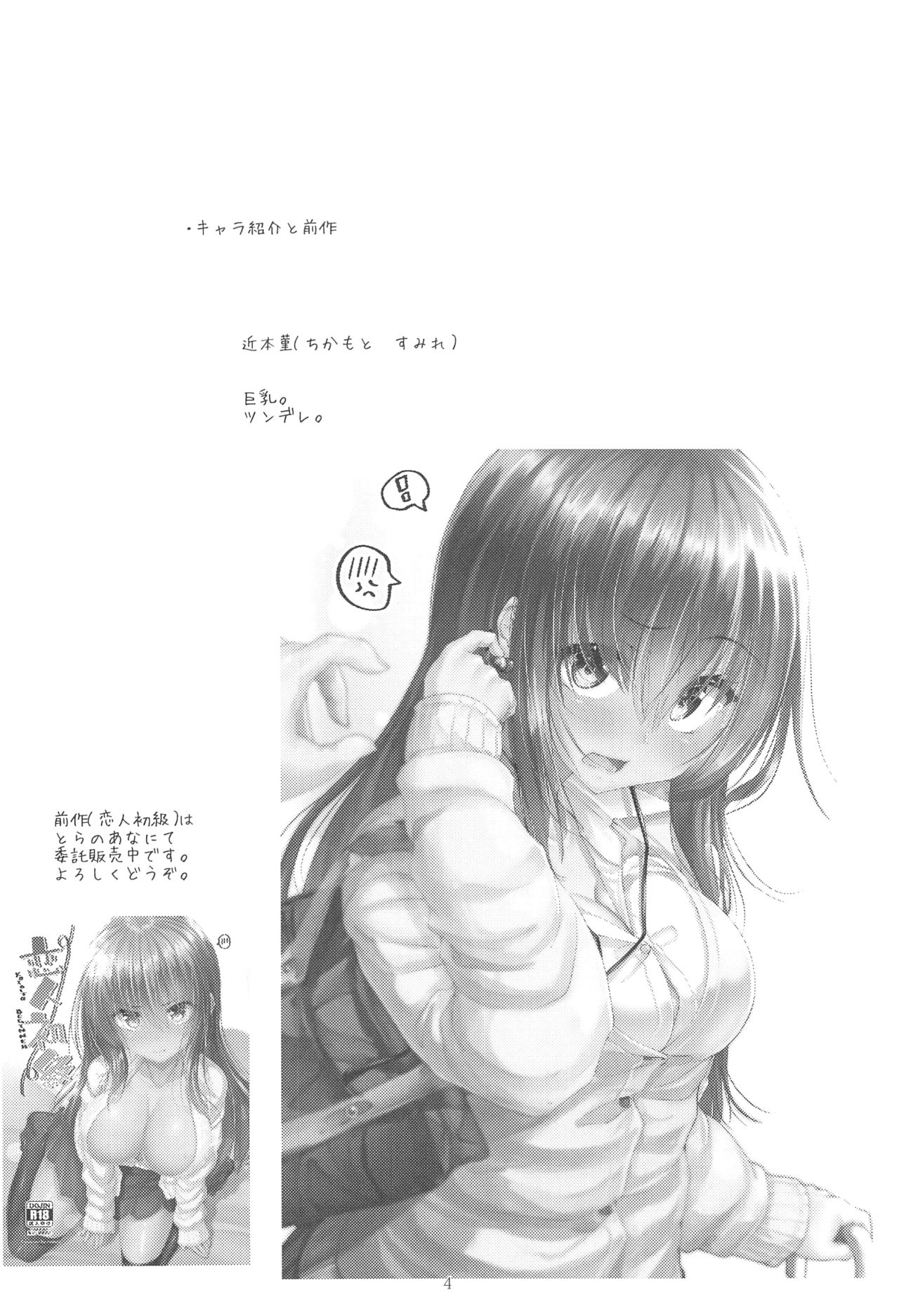 (C95) [Sendankaisen (Mokufu)] Koibito Beginner page 3 full