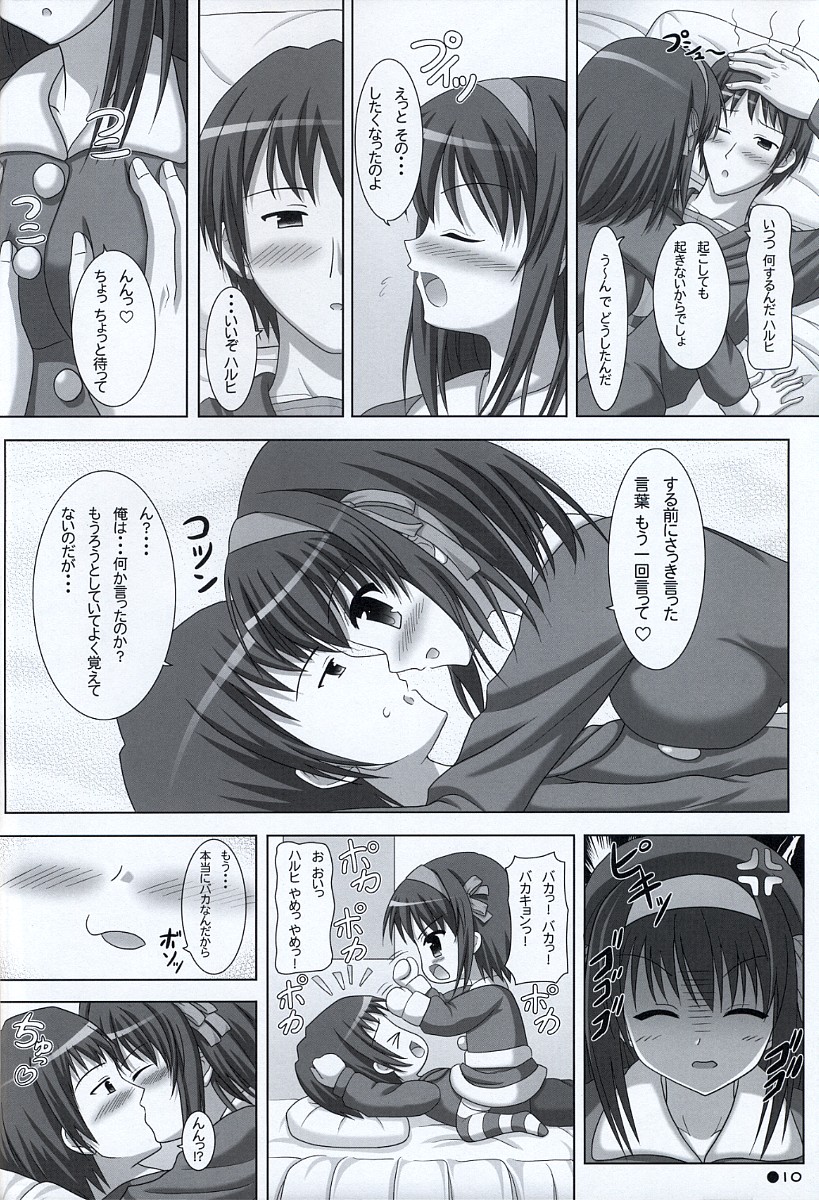 (C73) [Turning Point (Uehiro)] Harukyon no Ecchi Hon 6 (The Melancholy of Haruhi Suzumiya) page 9 full