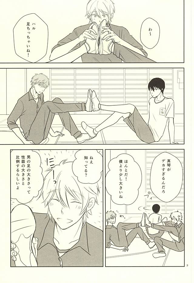 (SUPERKansai21) [Ponte Vecchio (Byuessan)] Karada Sokutei (Free!) page 2 full