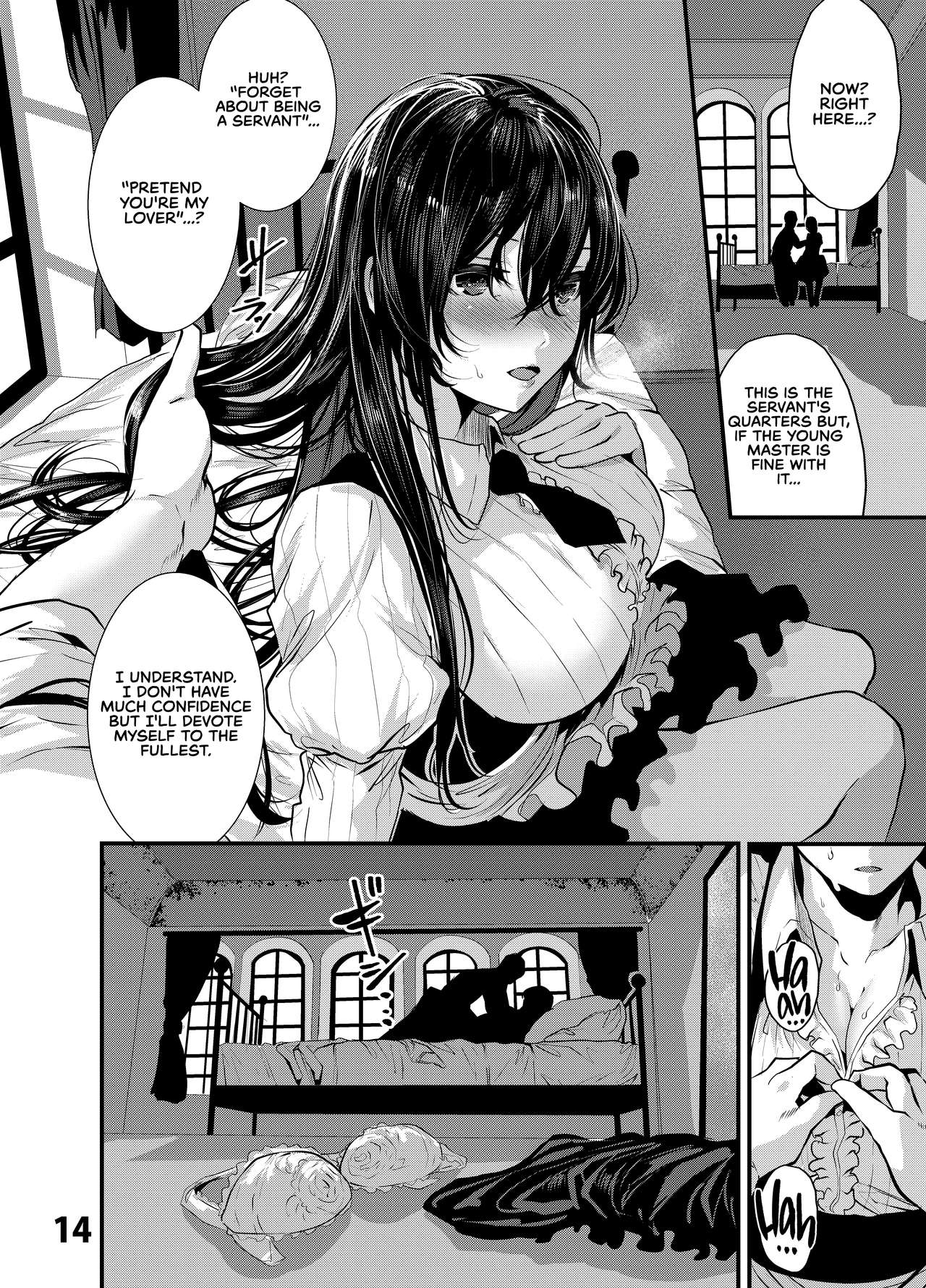 [Karazishibotan (Bota Mochito)] Maguro Maid to Mecha Shikotama Ecchi | Lots and Lots of Sex With a Dead Lay Maid [English] [RedLantern] [Digital] page 14 full